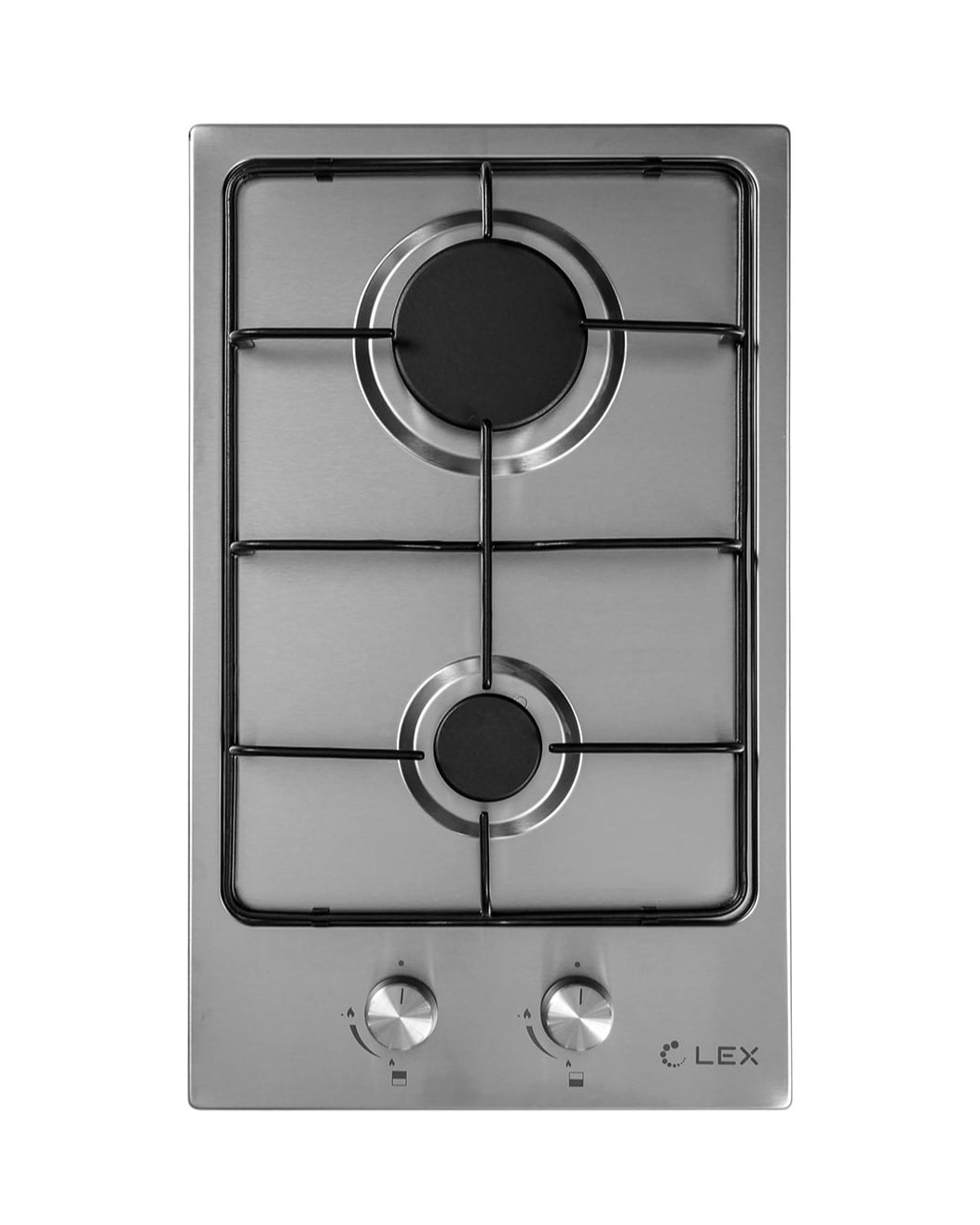 Изображение товара Газовая варочная панель Lex СП-00034484 2 конфорки компактная нержавеющая сталь