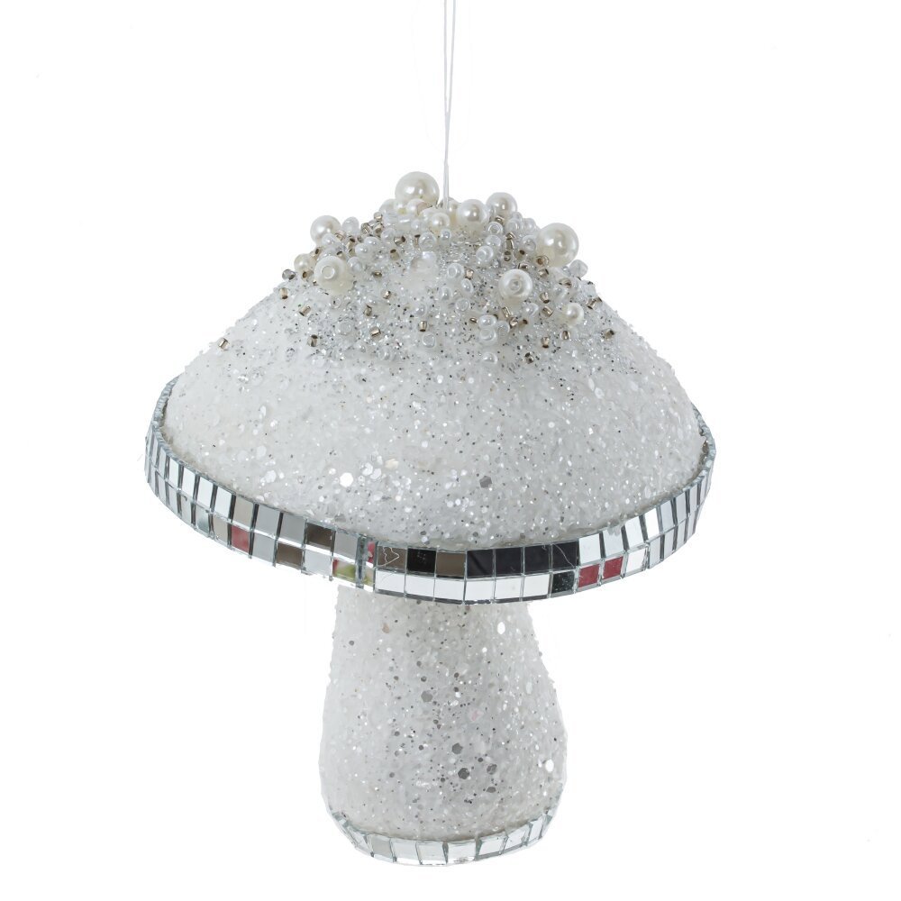 Изображение товара Елочная игрушка 806883 12 см x 9 см белый