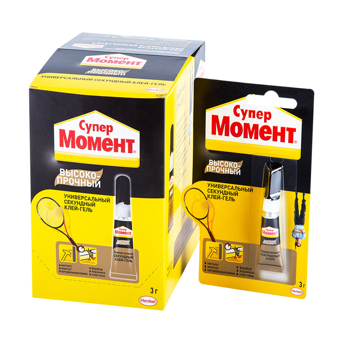 Изображение товара Высокопрочный секундный клей Момент Henkel 3 г, водостойкий и термостойкий гель Изображение товара Высокопрочный секундный клей Момент Henkel 3 г, водостойкий и термостойкий гель