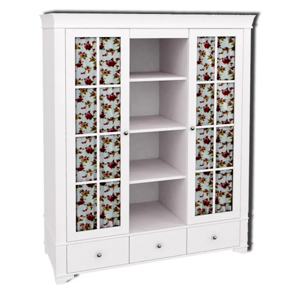 Изображение товара Распрашной шкаф из сосны Бейли 160x205x65 см белый прованс мебель из дерева