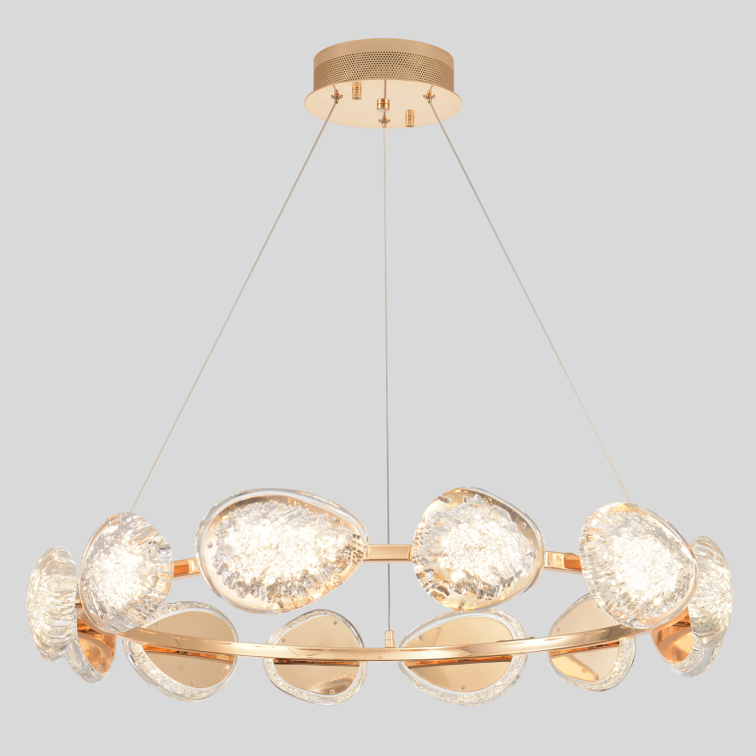 Изображение товара Люстра подвесная светодиодная Crystal Lux Felicidad sp96w с пультом управление и регулируемой темпе