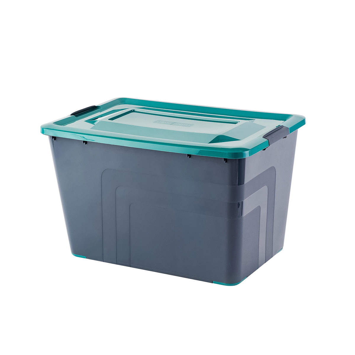 Изображение товара Ящик для хранения Plast Team Bergen Fjord с лотком 52 л цвет базальт