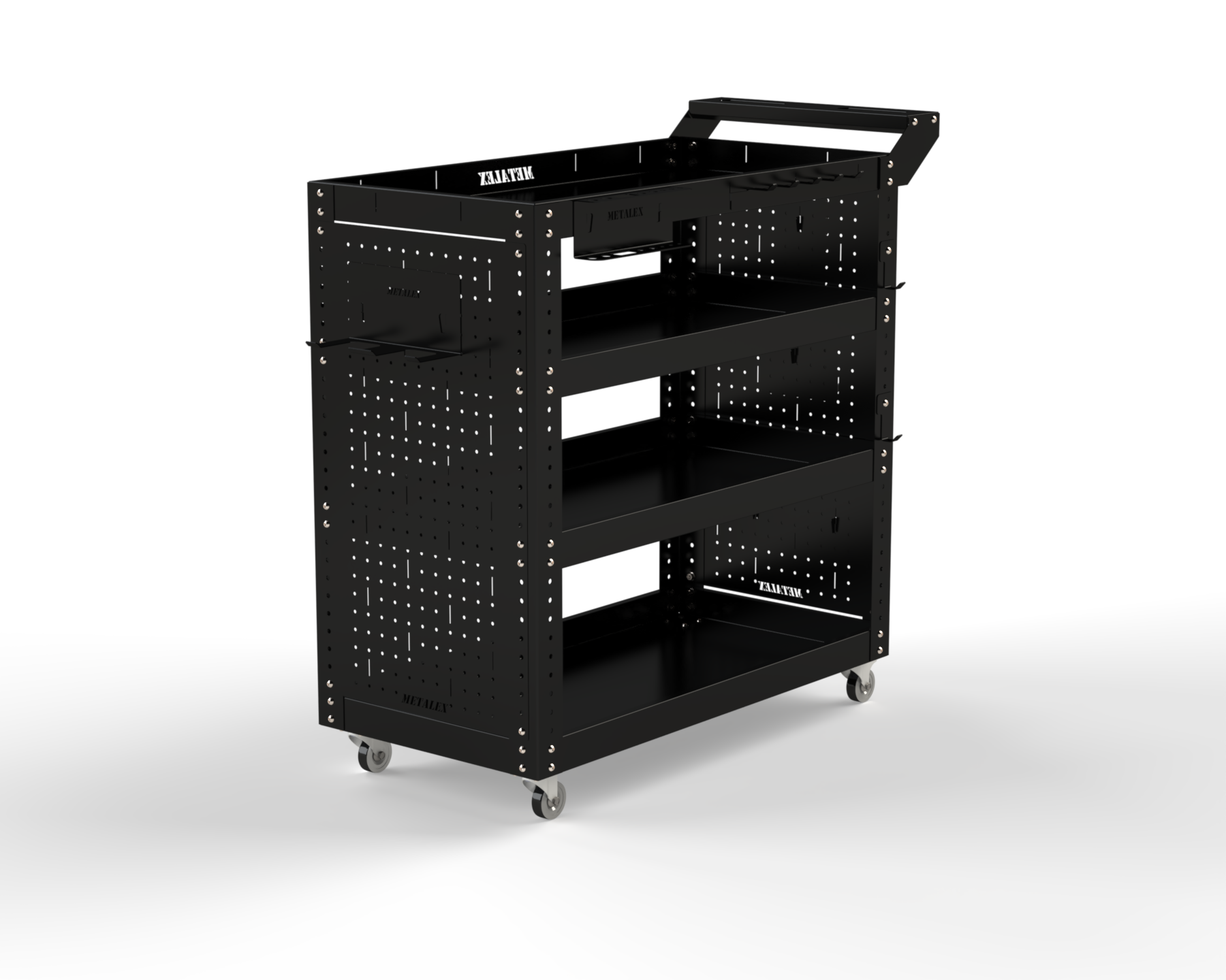 Изображение товара Тележка инструментальная Metalex Тип 2 118220 950x400x800 мм для хранения инструмента