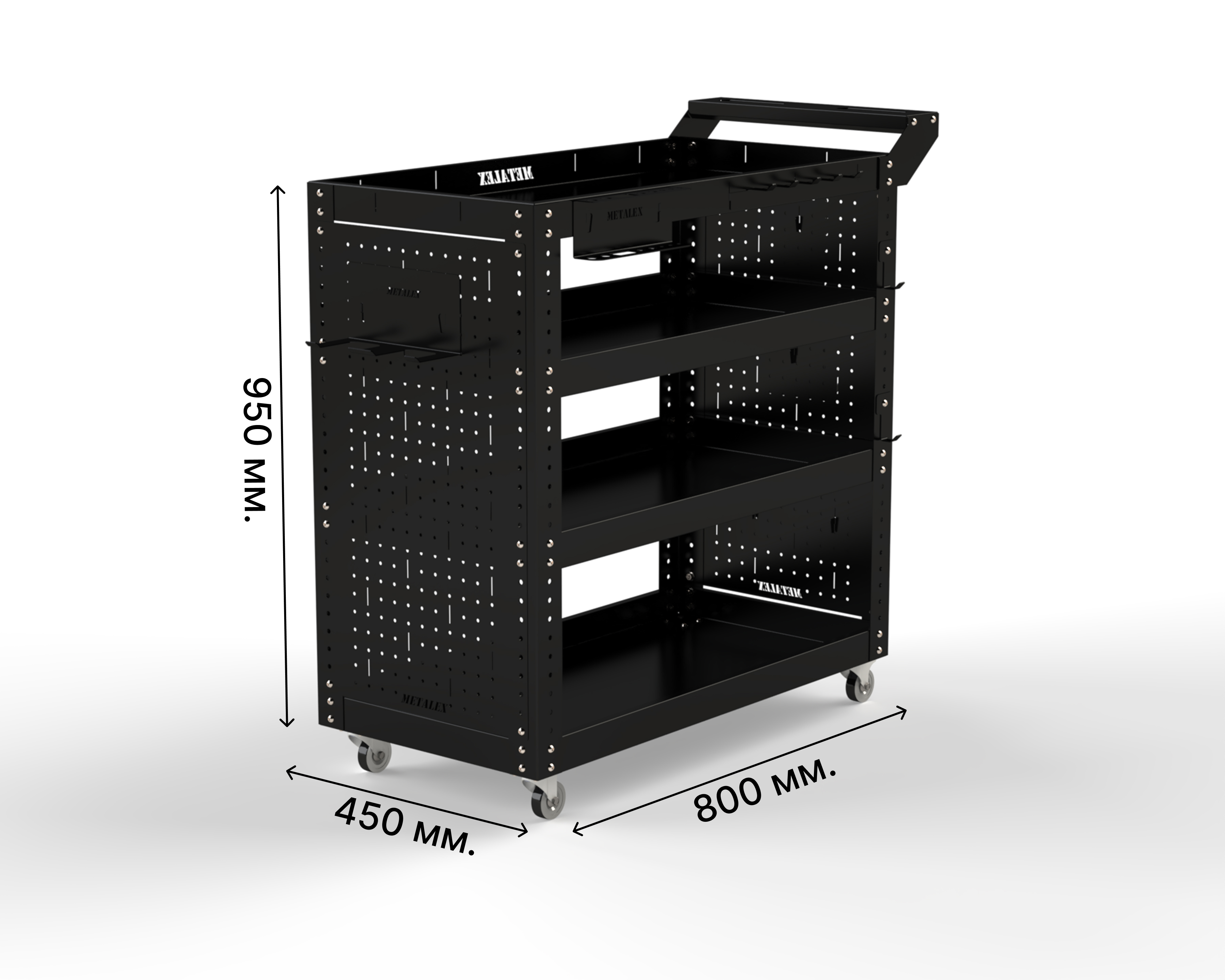 Изображение товара Тележка инструментальная METALEX Тип2 950x450x900 мм Россия