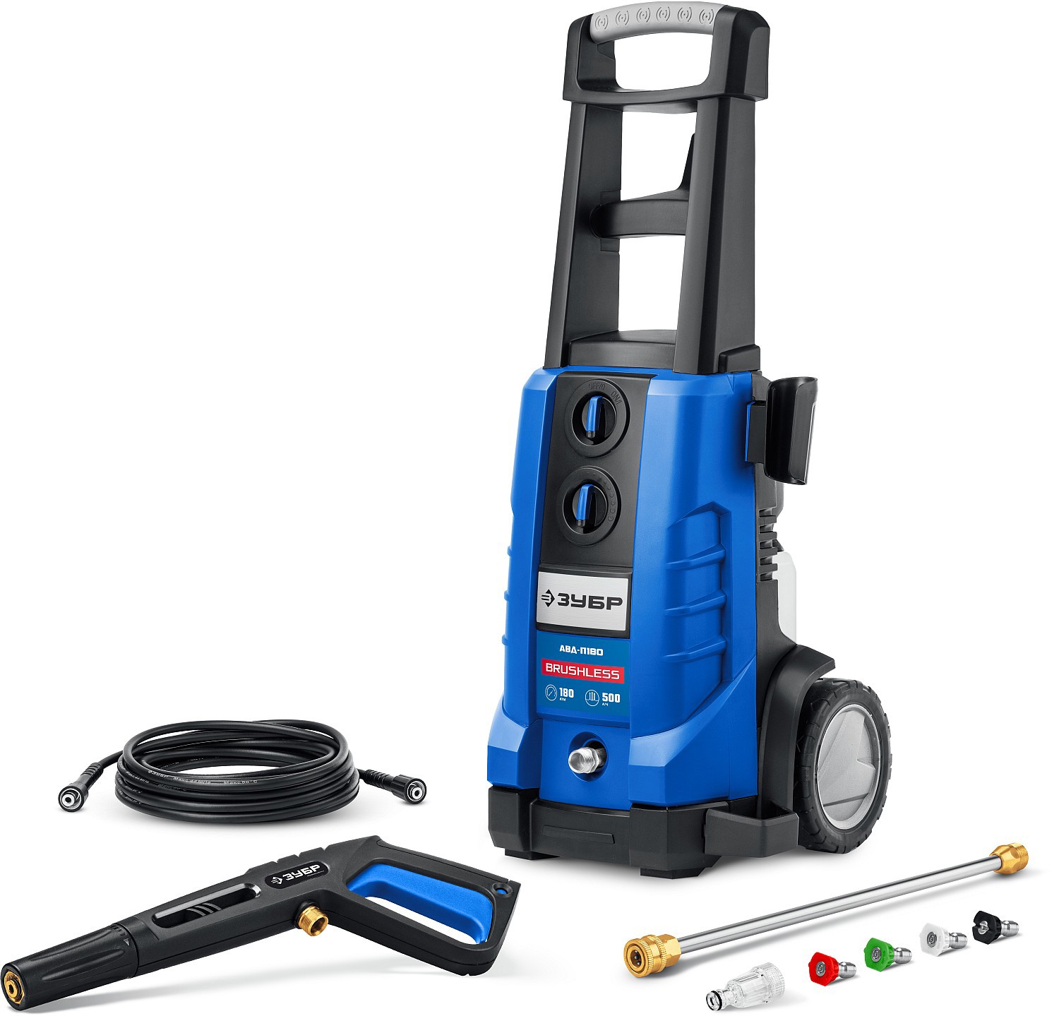 Изображение товара Мойка высокого давления Зубр АВД-П180 с максимальным давлением 180 бар