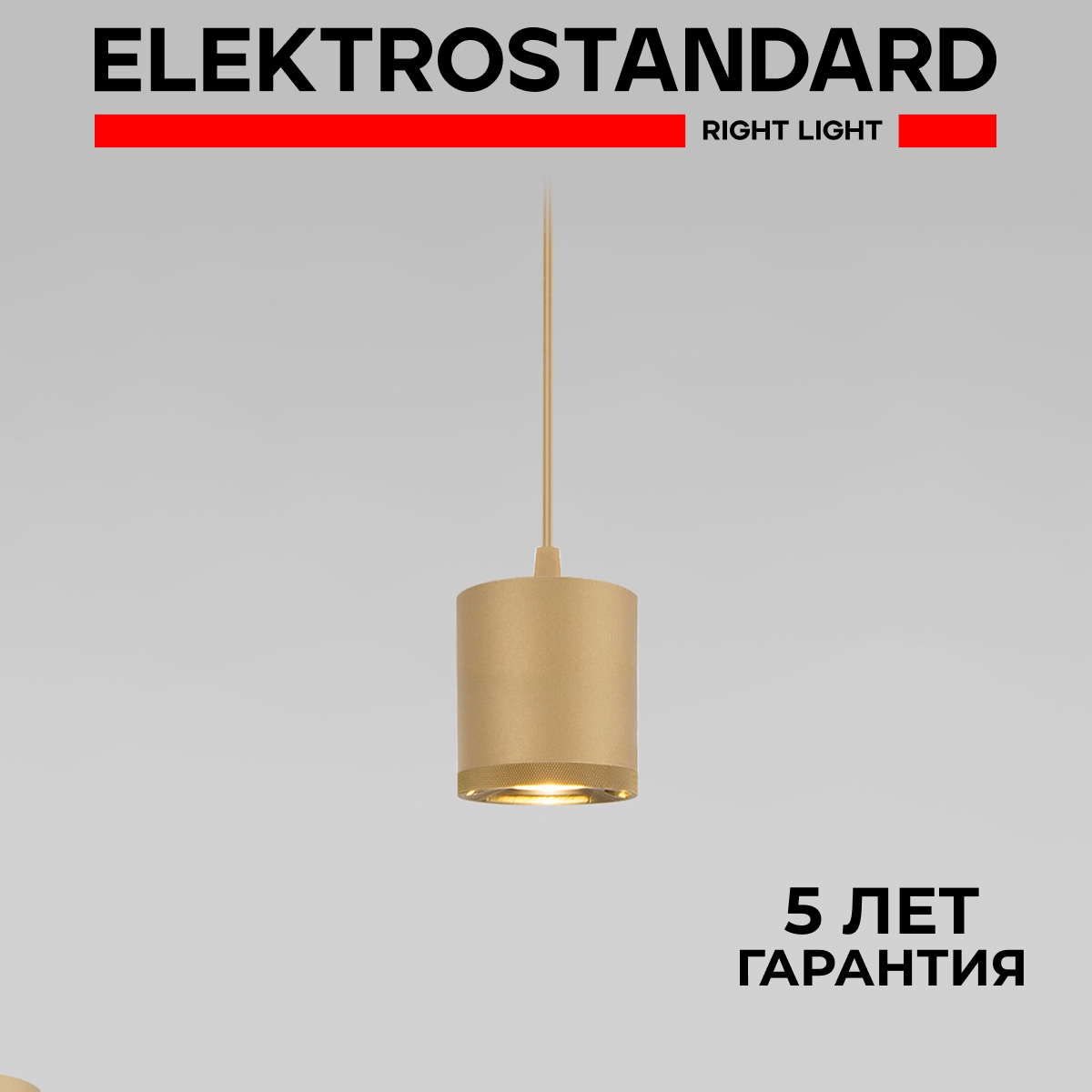 Изображение товара Подвесной светодиодный светильник Elektrostandard Lead 3 м2 золото нейтральный белый