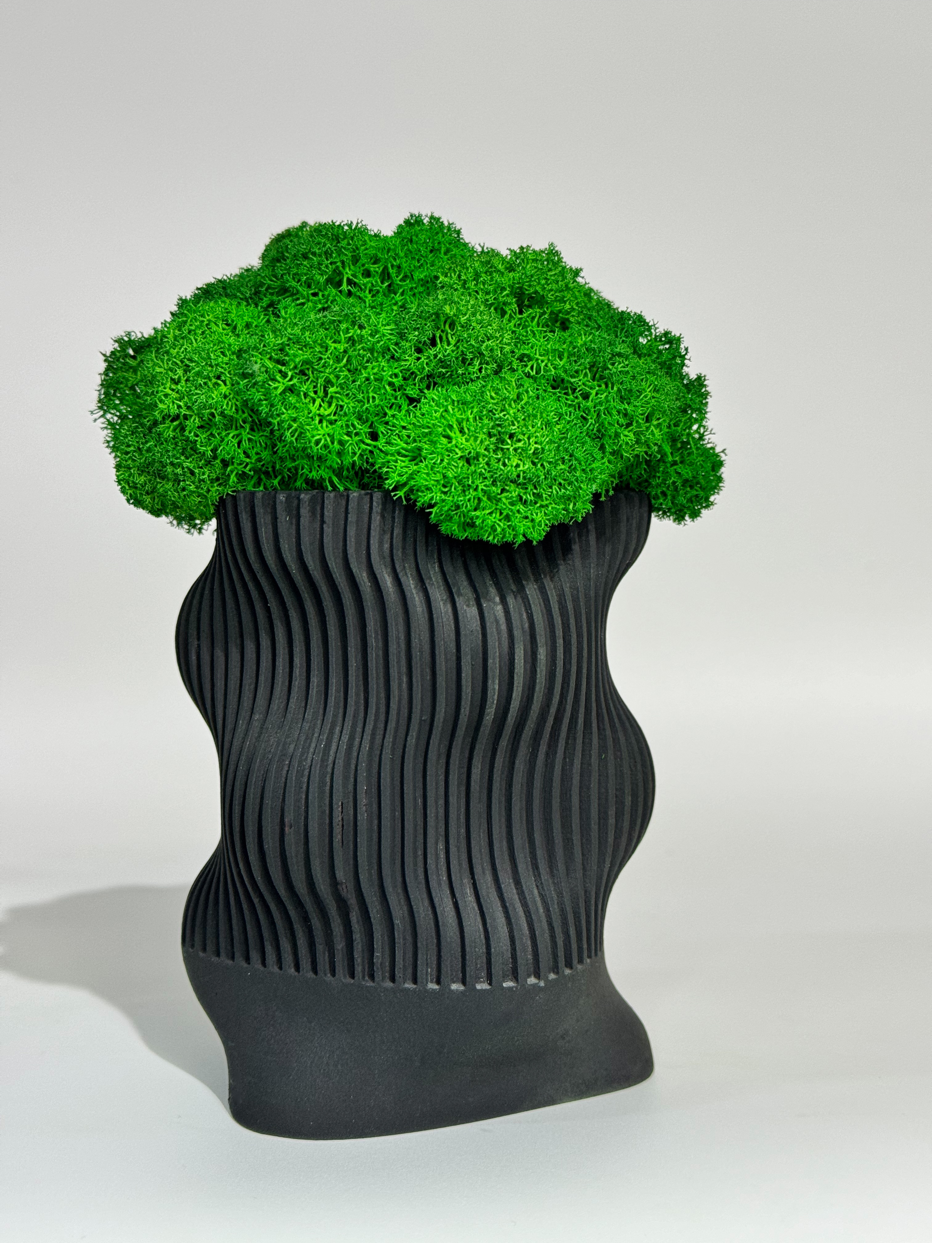 Изображение товара Кашпо гипсовое Floral Волна Черная