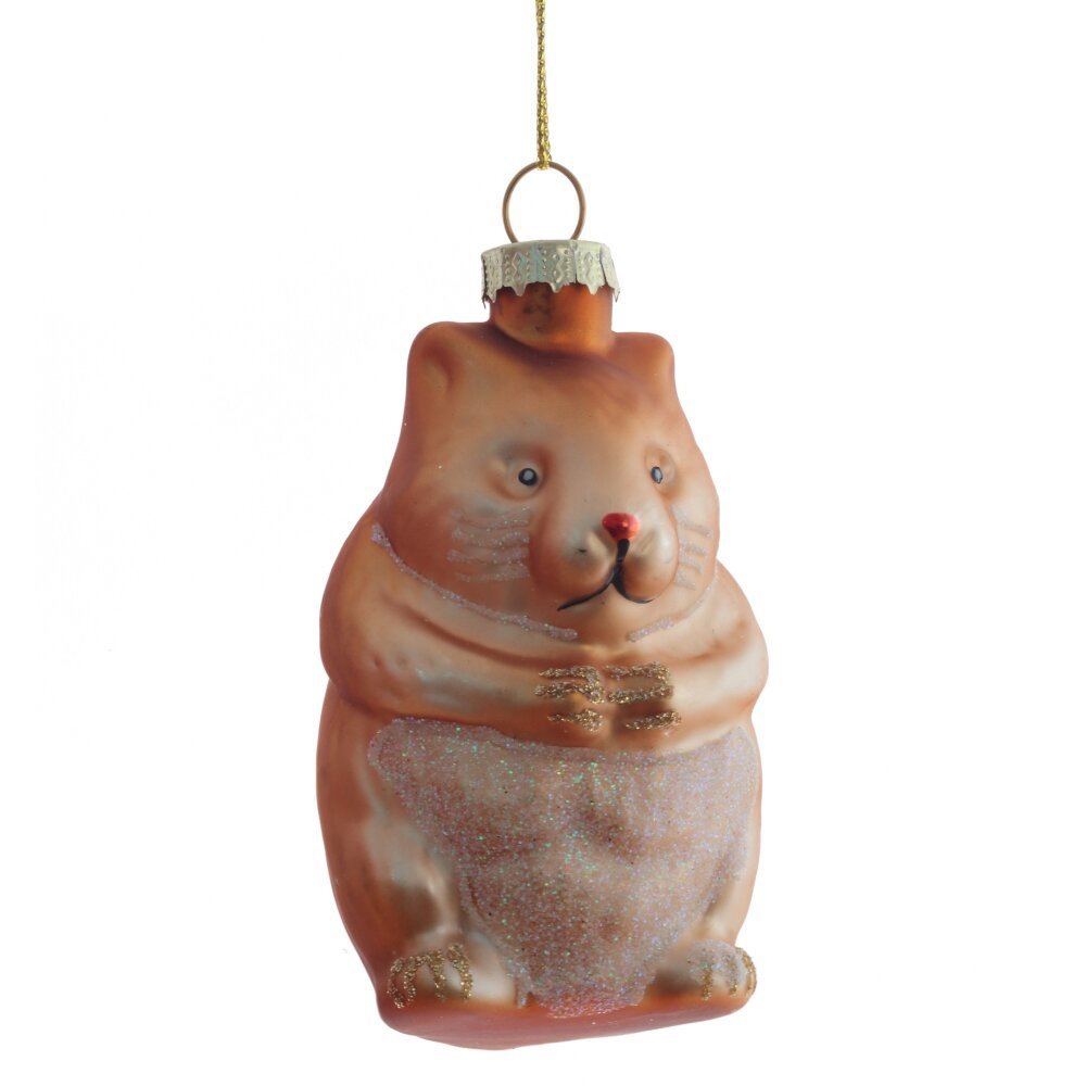 Изображение товара Елочная игрушка 809773 10 см x 5 см оранжевый/медный