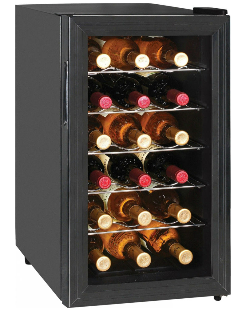 Изображение товара Винный шкаф Gastrorag 35.5х64.5х50 см 18 бутылок цвет черный
