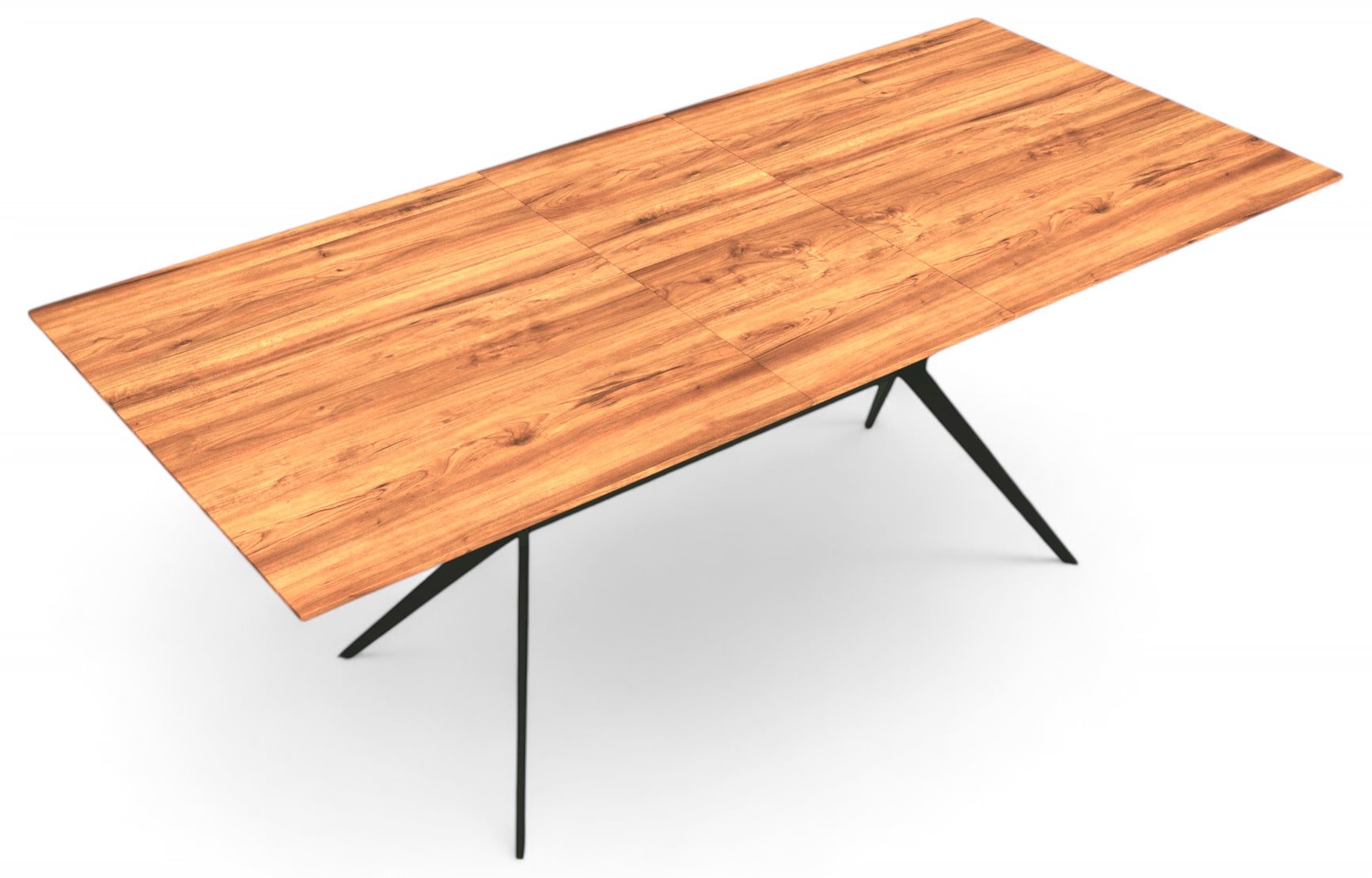 Изображение товара Кухонный стол прямоугольный Hesby Serene cadence 160x160 см МДФ цвет дерево, черный