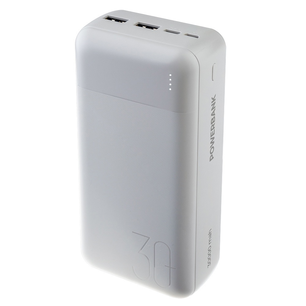 Изображение товара Внешний аккумулятор PERFE 30000мАч Power bank с 2 USB и Type-C