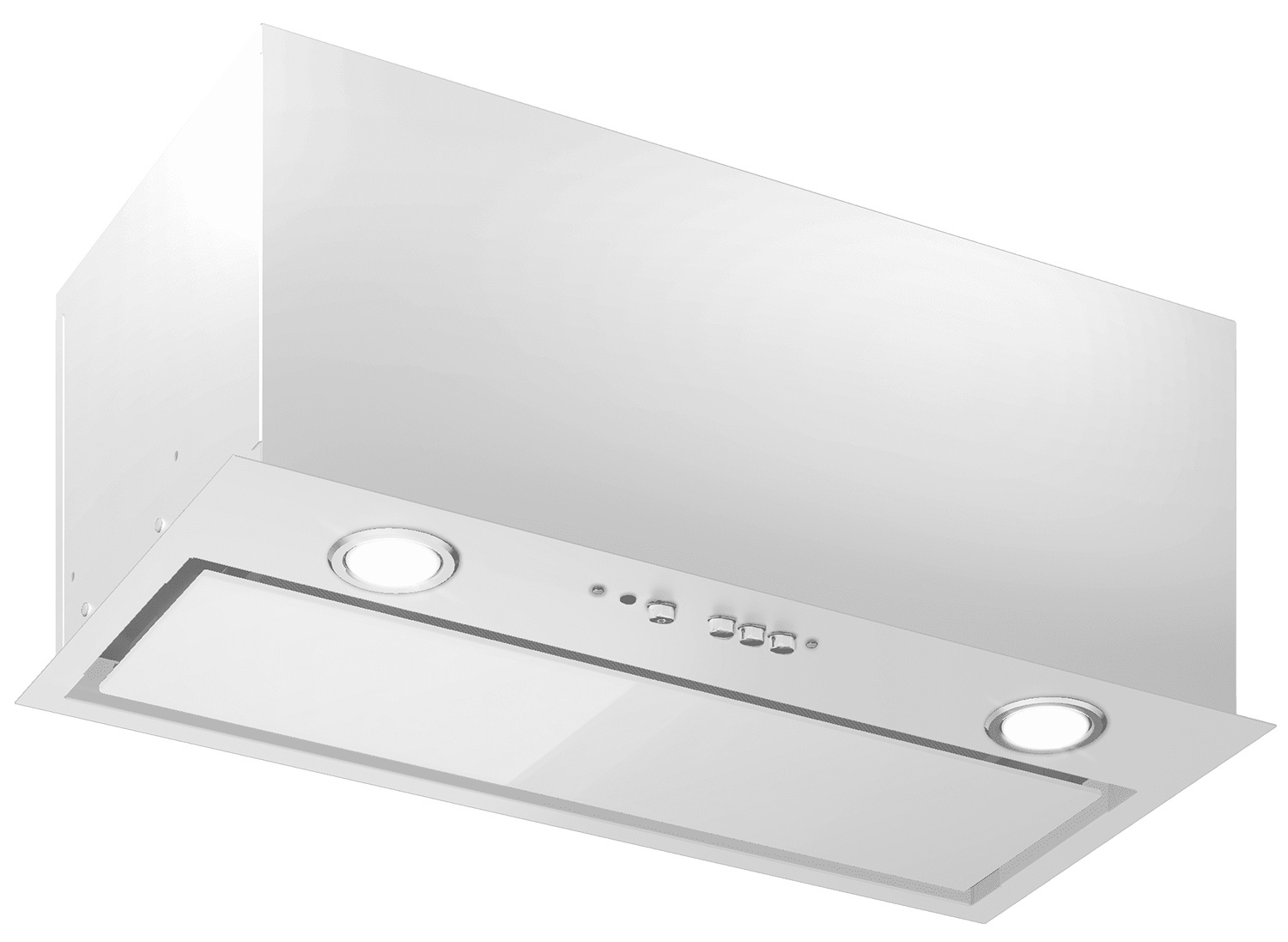 Изображение товара Встраиваемая вытяжка Elikor Cube 60П-1000 59.8 см белая мощность 1000 м³/ч