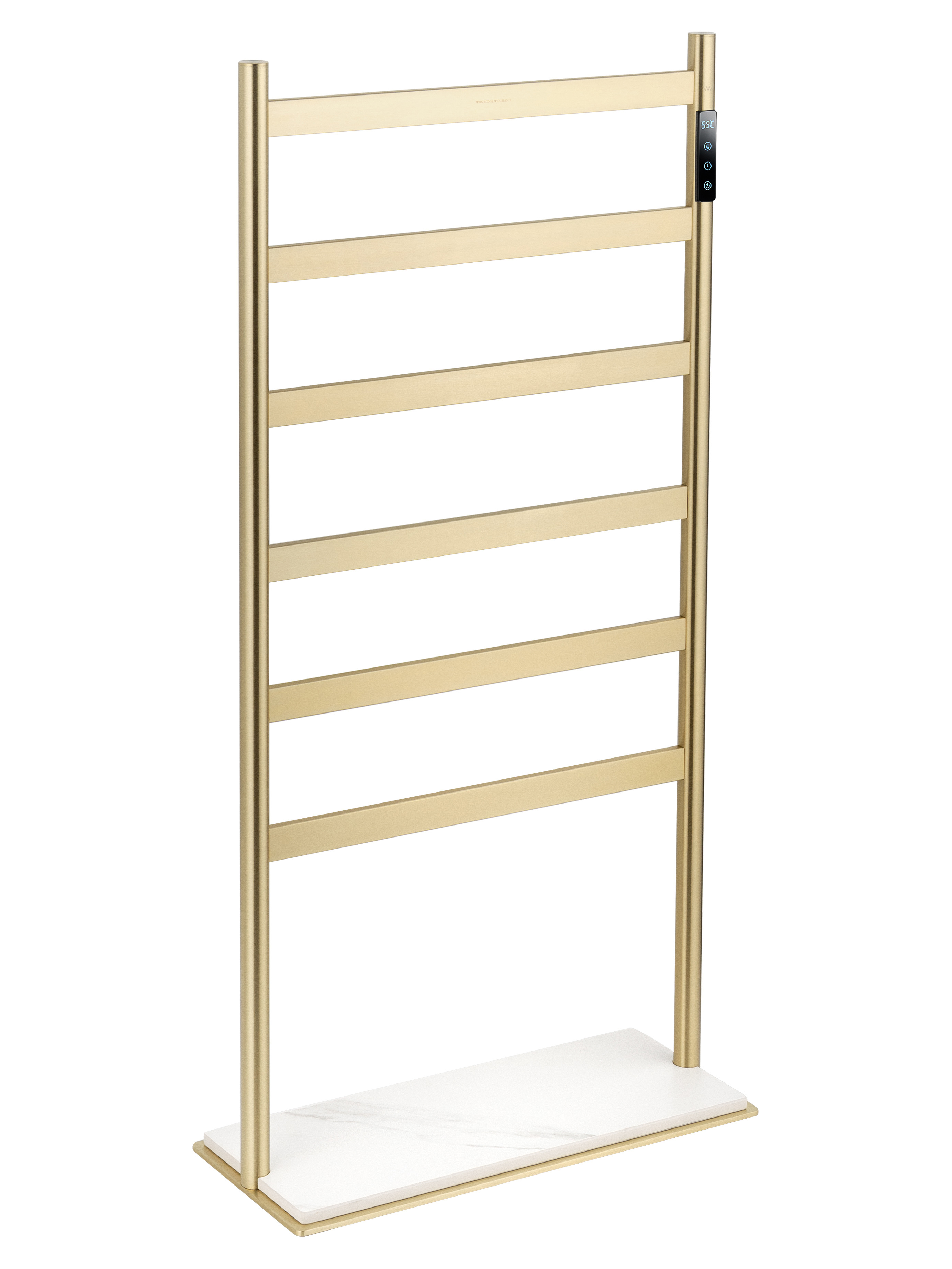 Изображение товара Полотенцесушитель электрический Wonzon & Woghand 60 Вт золото Лесенка