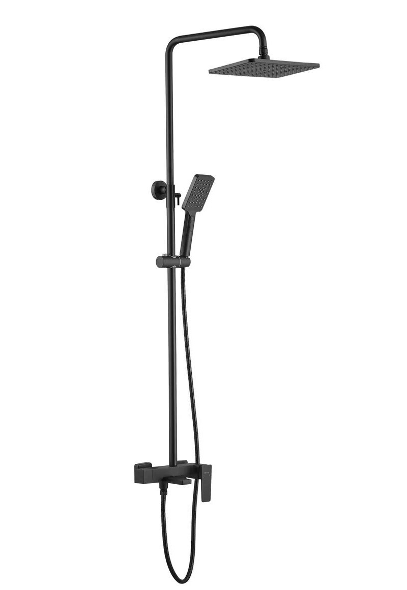 Изображение товара Душевая система Shevanik S8936H черный матовый 2 режима латунь Китай