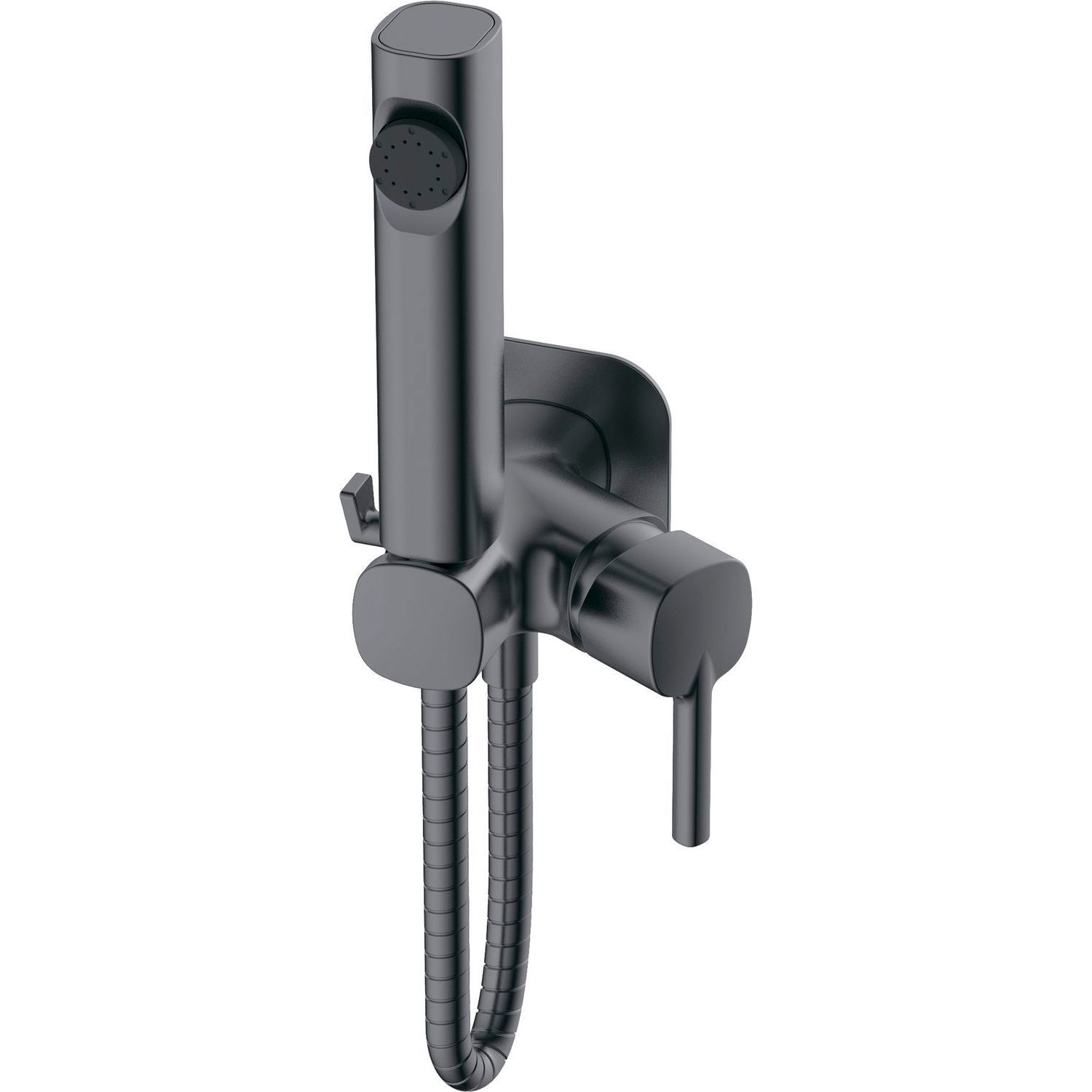 Изображение товара Набор для подключения гигиенического душа Haiba Hb5518-3 оружейная сталь 00336443 цвет Стальной серый