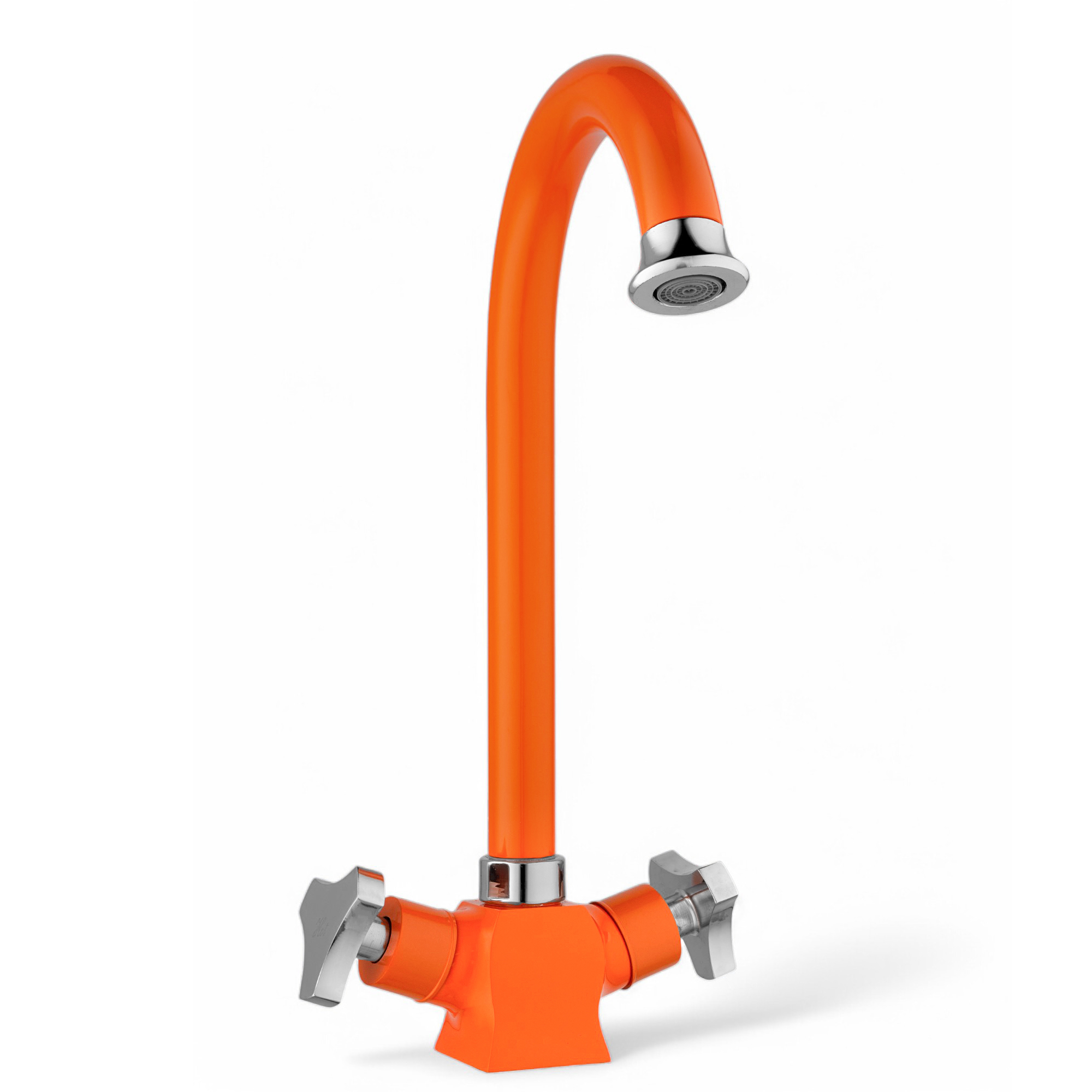 Изображение товара Смеситель для кухни Potato P41308-10 поворотный излив 25 см цвет оранжевый