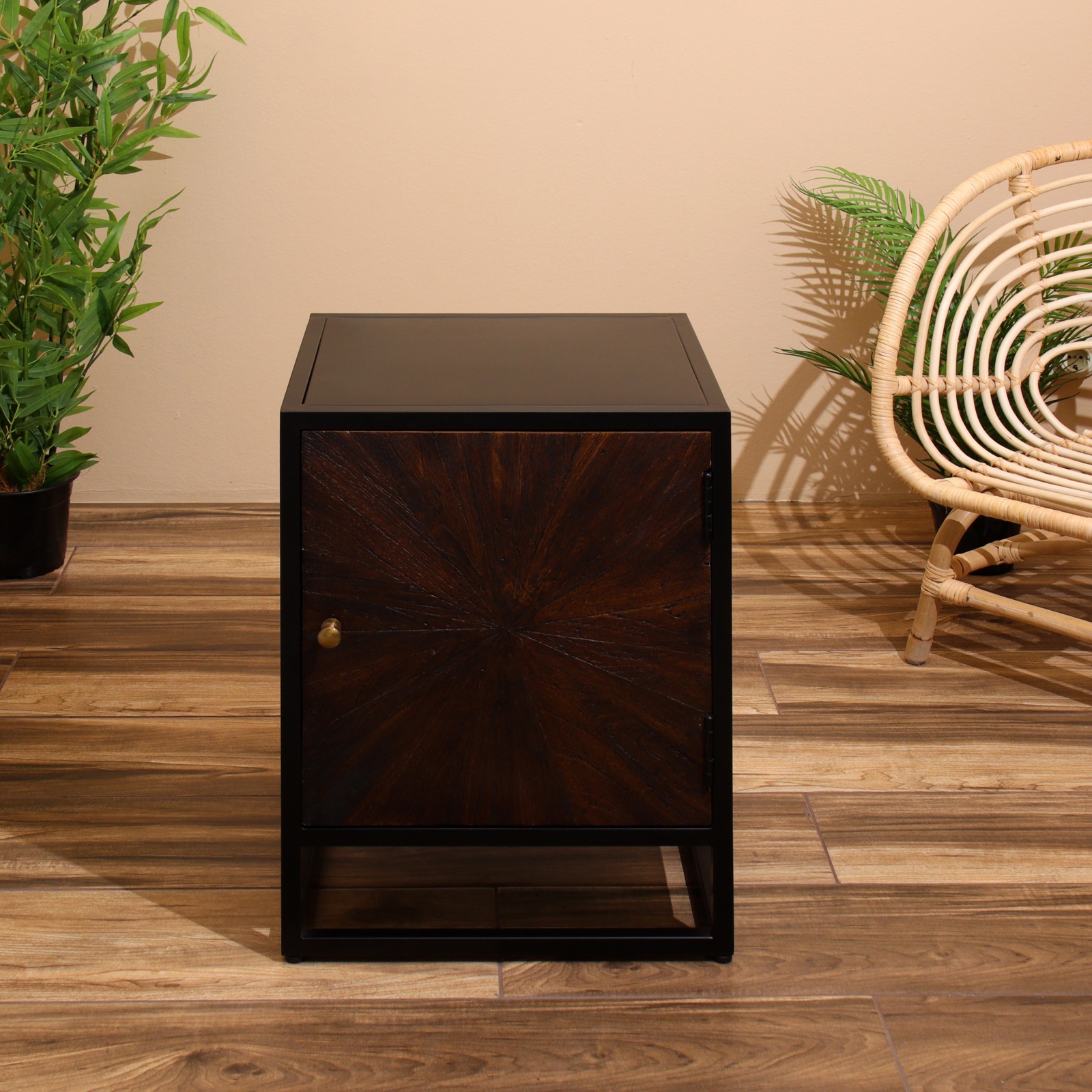 Изображение товара Тумба под телевизор Simaland Брауни 45x60x40 см манговое дерево цвет коричневый