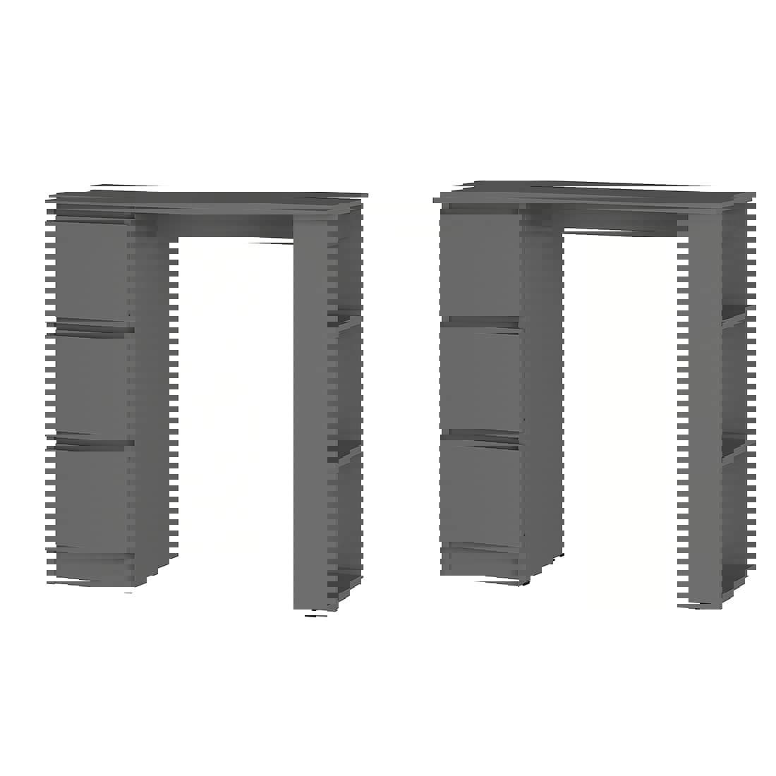 Изображение товара Письменный стол BTS ПС-07 115.2x75.8x50 см графит ЛДСП современный офисный дизайн