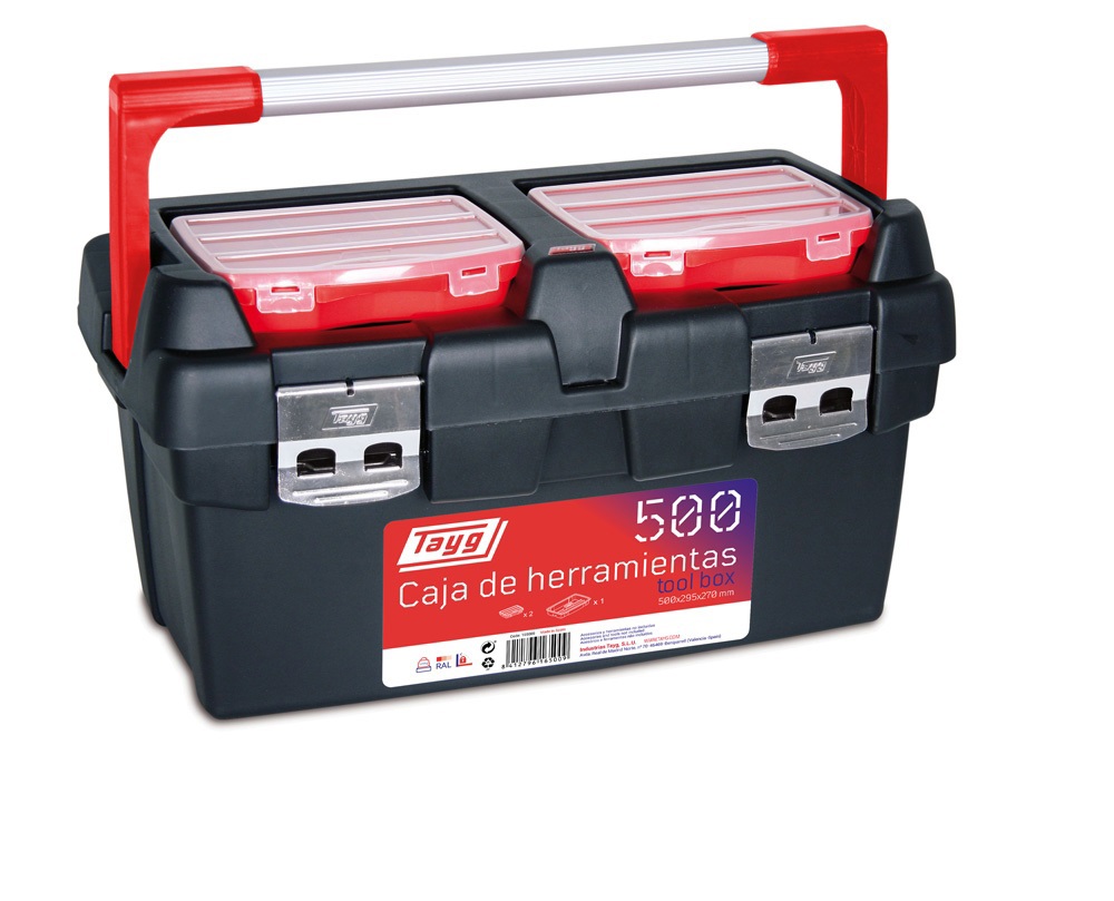 Изображение товара Ящик для инструментов TAYG caja htas 500 50x29.5x50 мм полипропилен противоударный черный