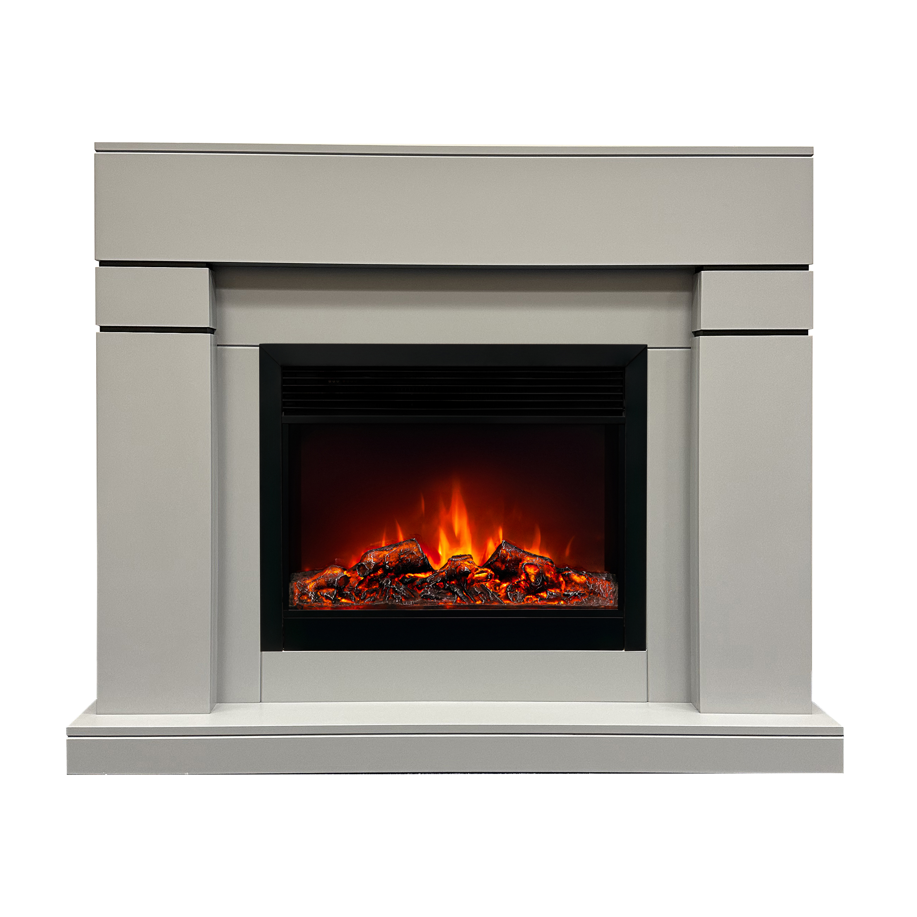 Изображение товара Каминокомплект Realflame Lindelse 26 GR-P715 с очагом Moonblaze Lux BL 1550Вт серый