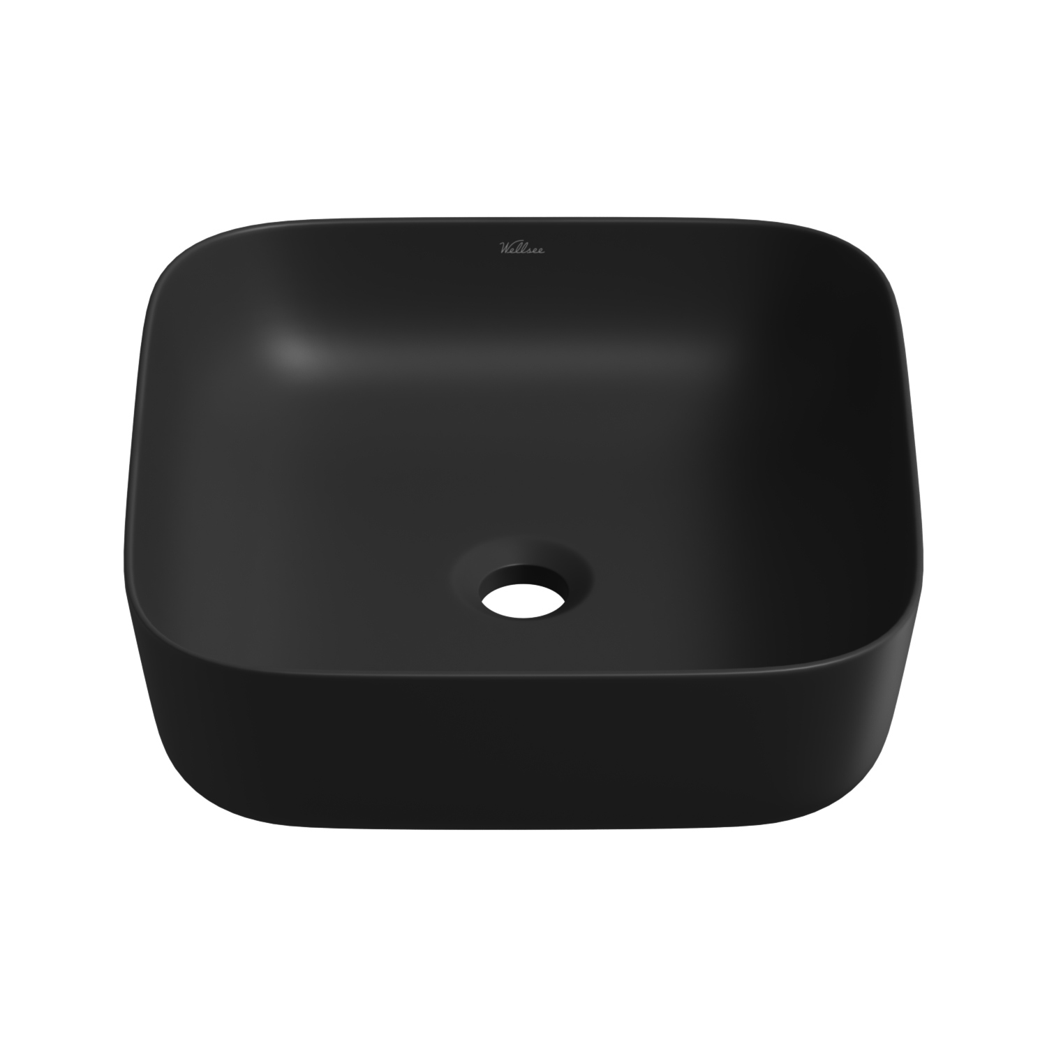 Изображение товара Раковина накладная Wellsee Preen 329707000 39 см матовый черный