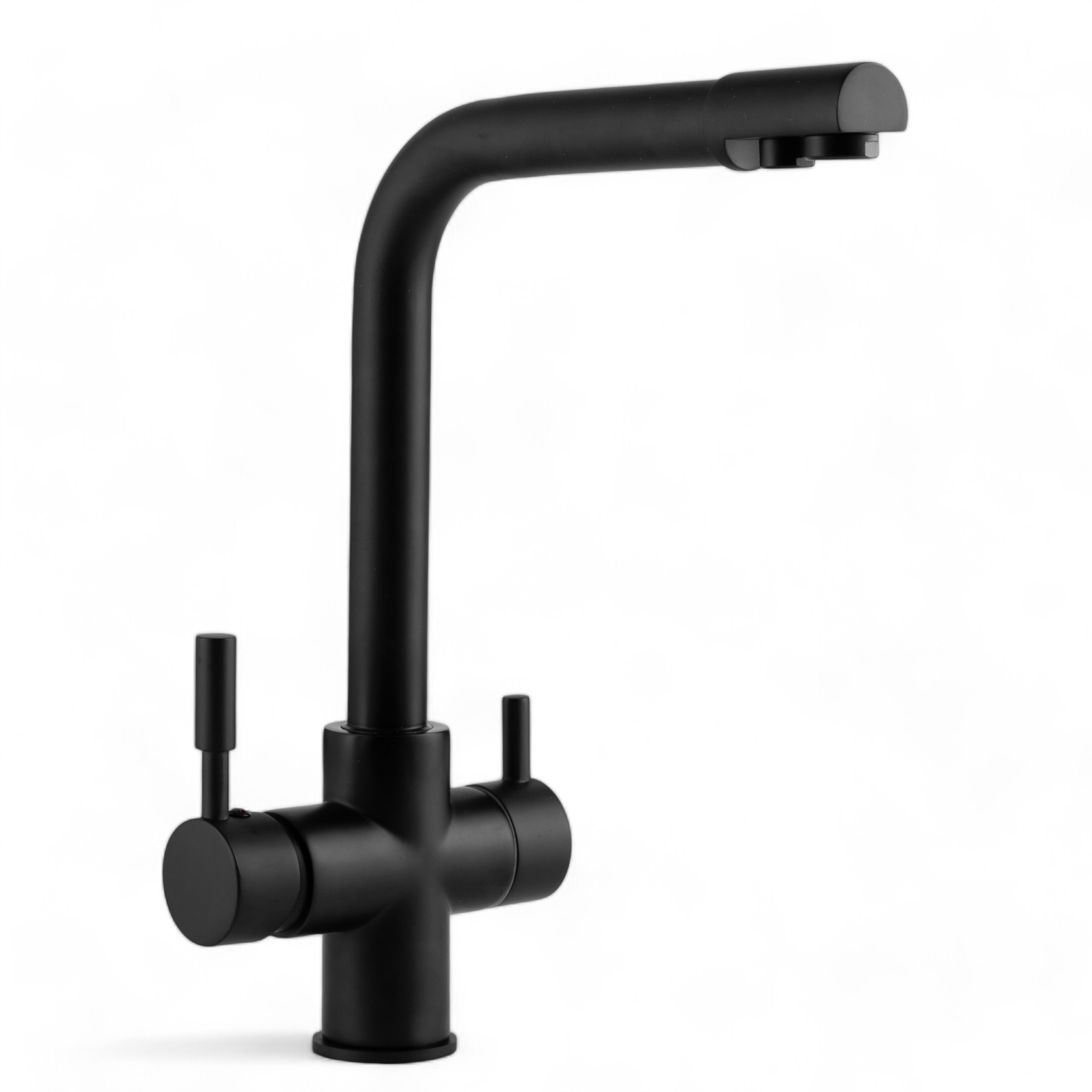 Изображение товара Смеситель для кухни Oute T653BK-1 поворотный излив черный матовый