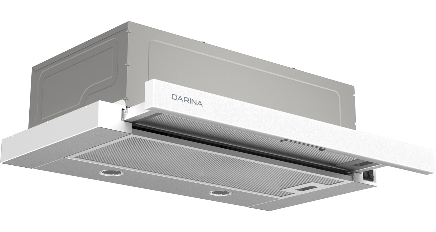 Изображение товара Встраиваемая вытяжка Darina SMART M606W белая 59.5 см эффективность и стиль