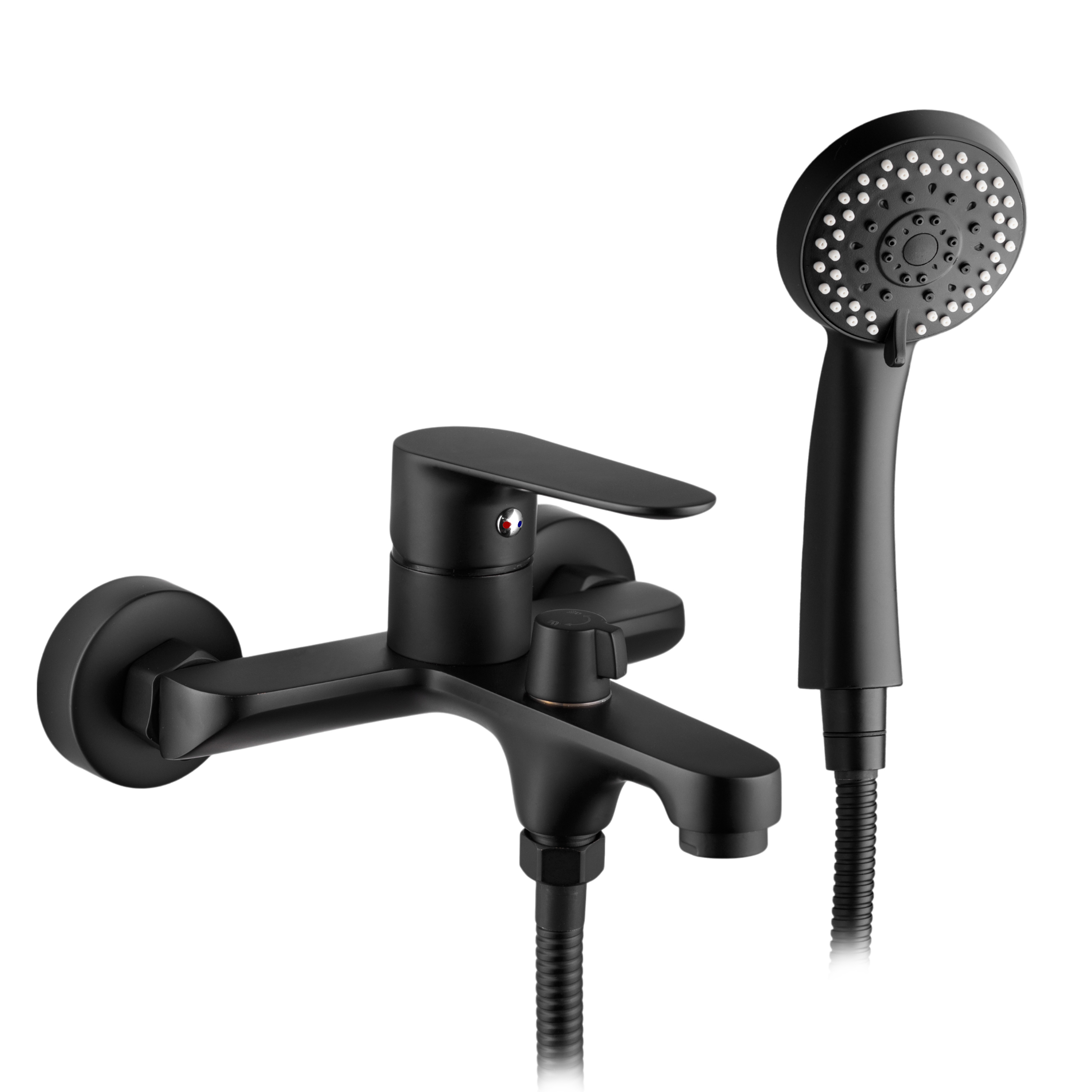 Изображение товара Смеситель для ванны Oute T21002h однорычажный с душевой лейкой цвет черный
