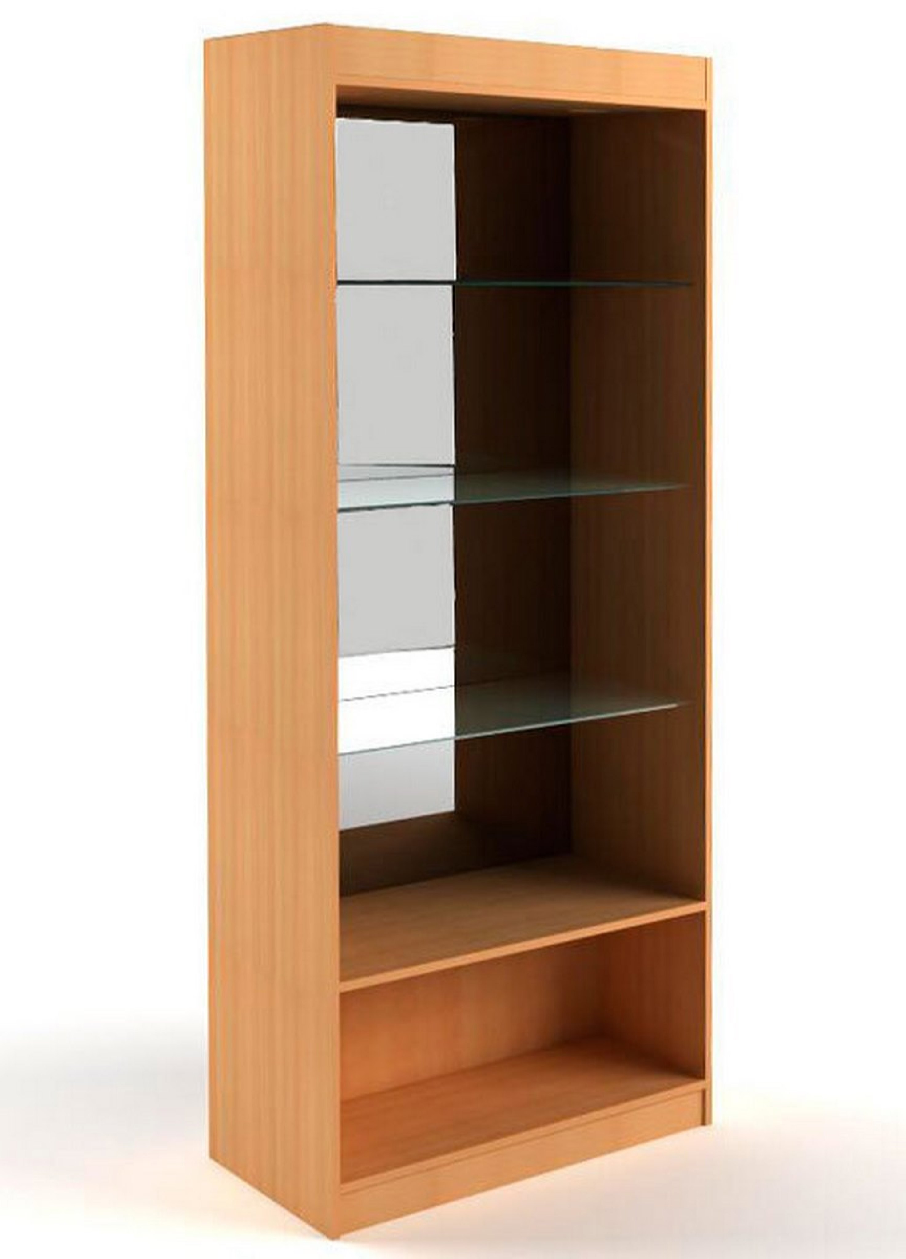 Изображение товара Шкаф-витрина Универсал №160-З 85x200 см из дерева и стекла с подсветкой