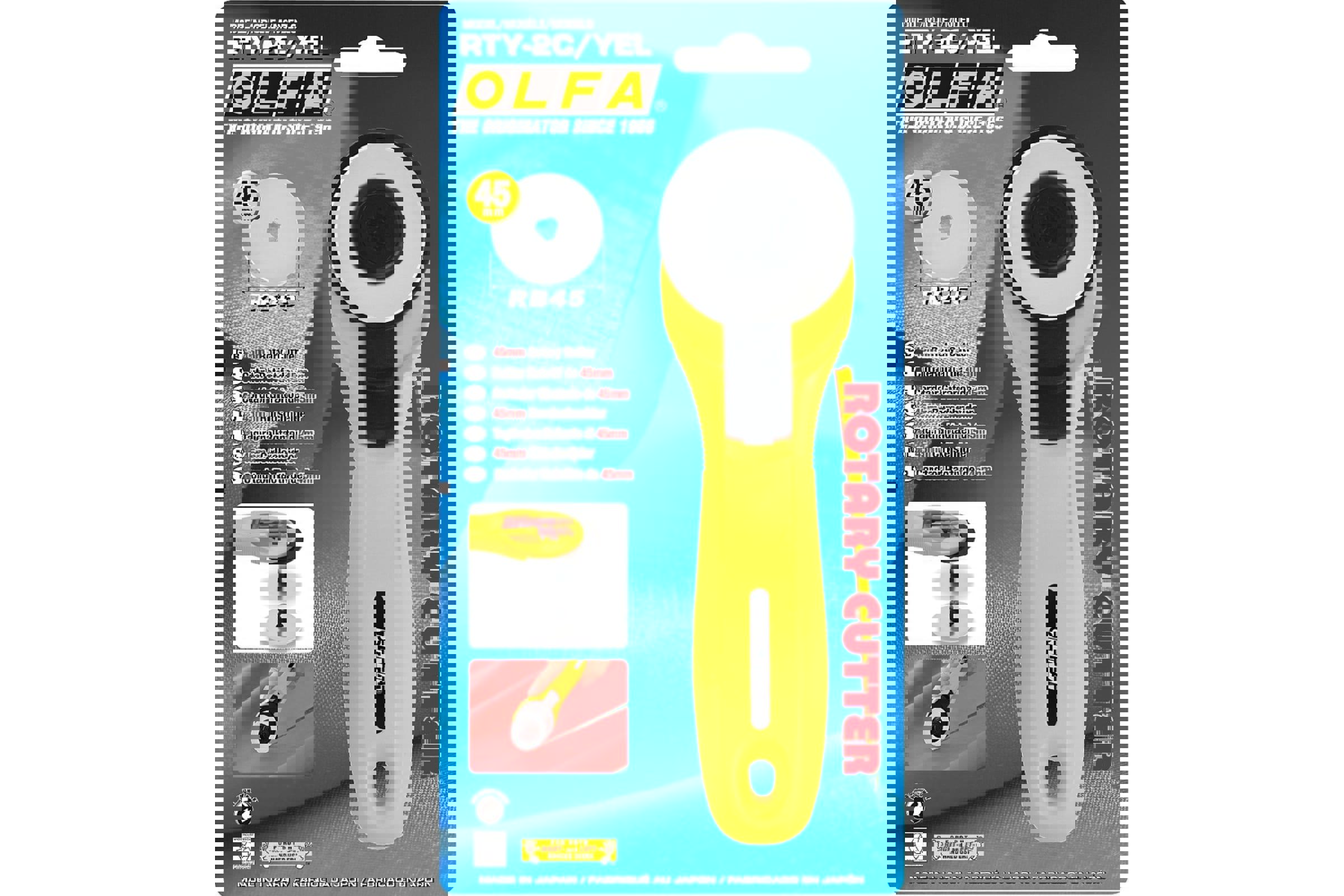 Изображение товара Строительный нож Olfa OL-RTY-2C/YEL 4.5 мм японский надежный инструмент