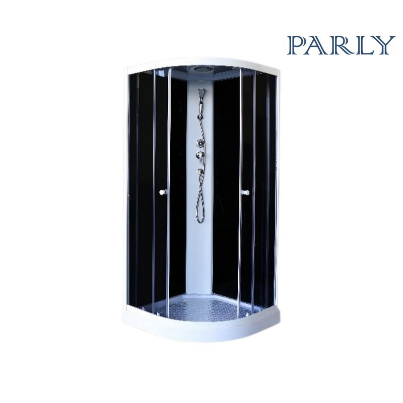 Изображение товара Душевая кабина Parly EC931 90x90см профиль белый стекло тонированное