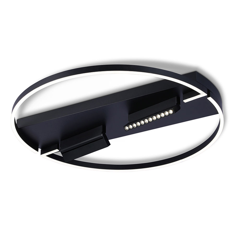 Изображение товара Люстра потолочная светодиодная Ambrella light Fl51462 с пультом управление 20 м² черный