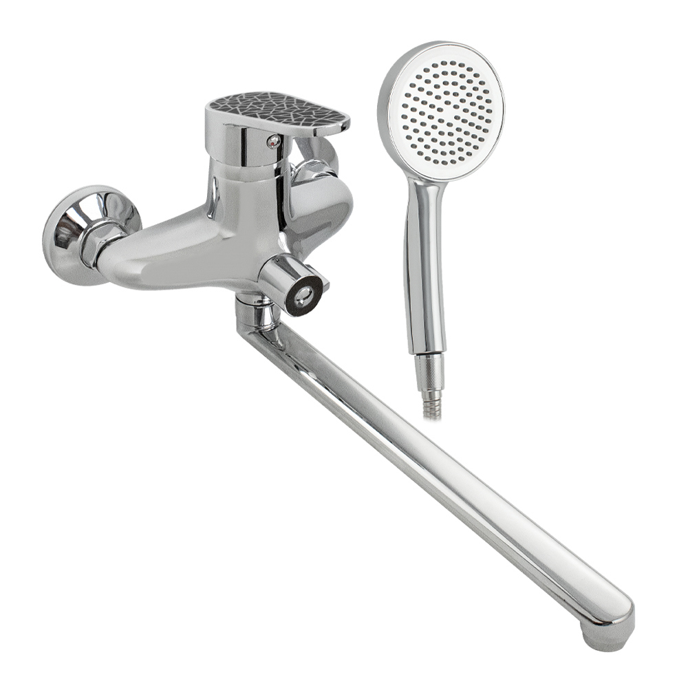 Изображение товара Смеситель для ванны Brimix 3370 однорычажный с душевой лейкой цвет хром