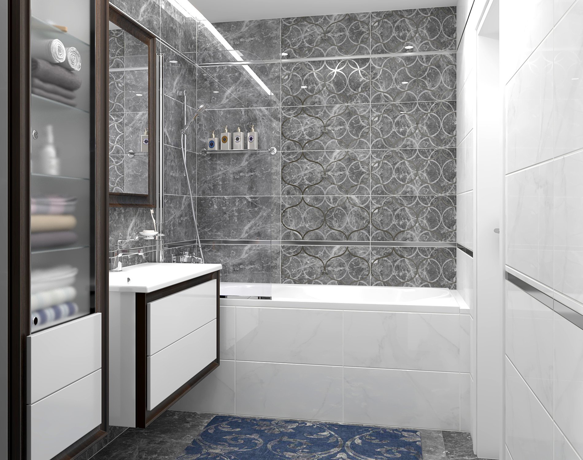 Изображение товара Керамическая плитка Laparet Crystal х9999213193 60x30см 1.98 м² цвет серый, цена за упаковку