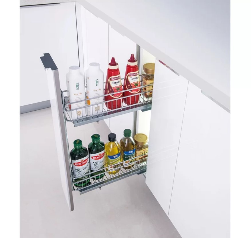 Изображение товара Корзина Firmax Smartline в базу 200 мм двухъярусная с регулировкой