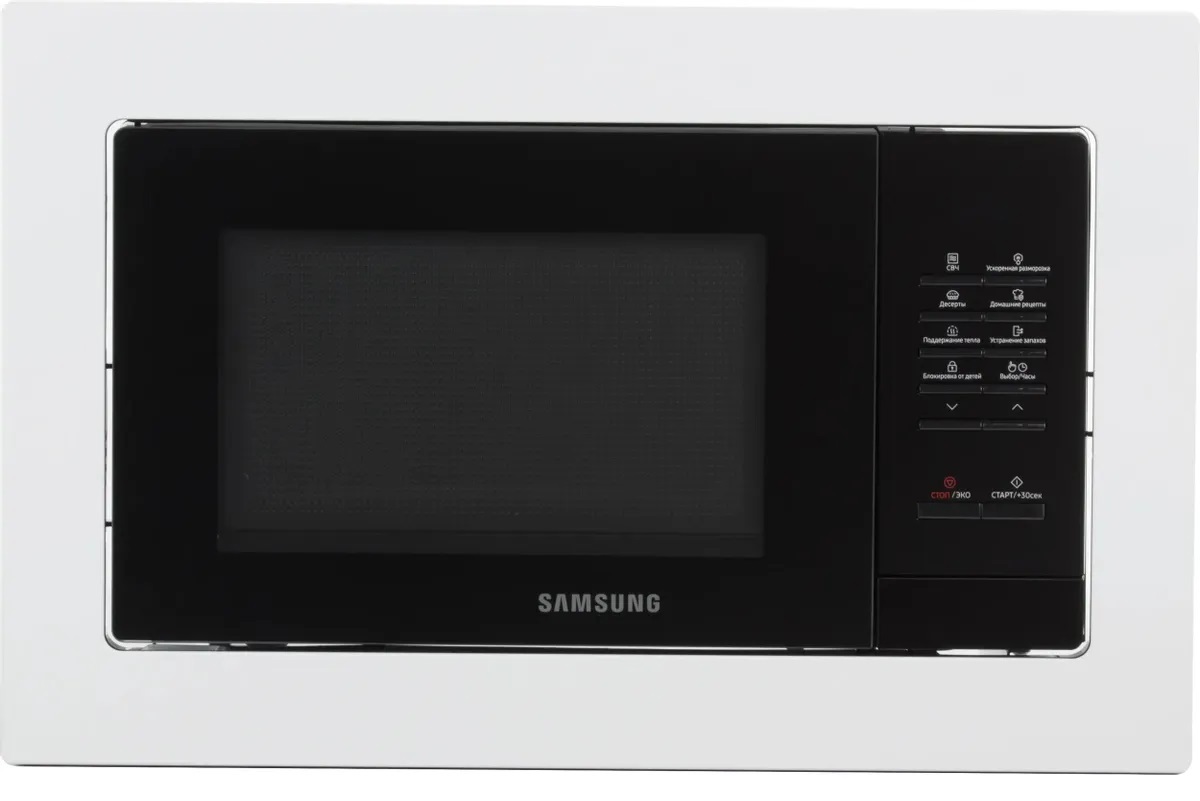 Изображение товара Встраиваемая микроволновая печь Samsung MS20A7013ALBW 20 л 850 Вт белая