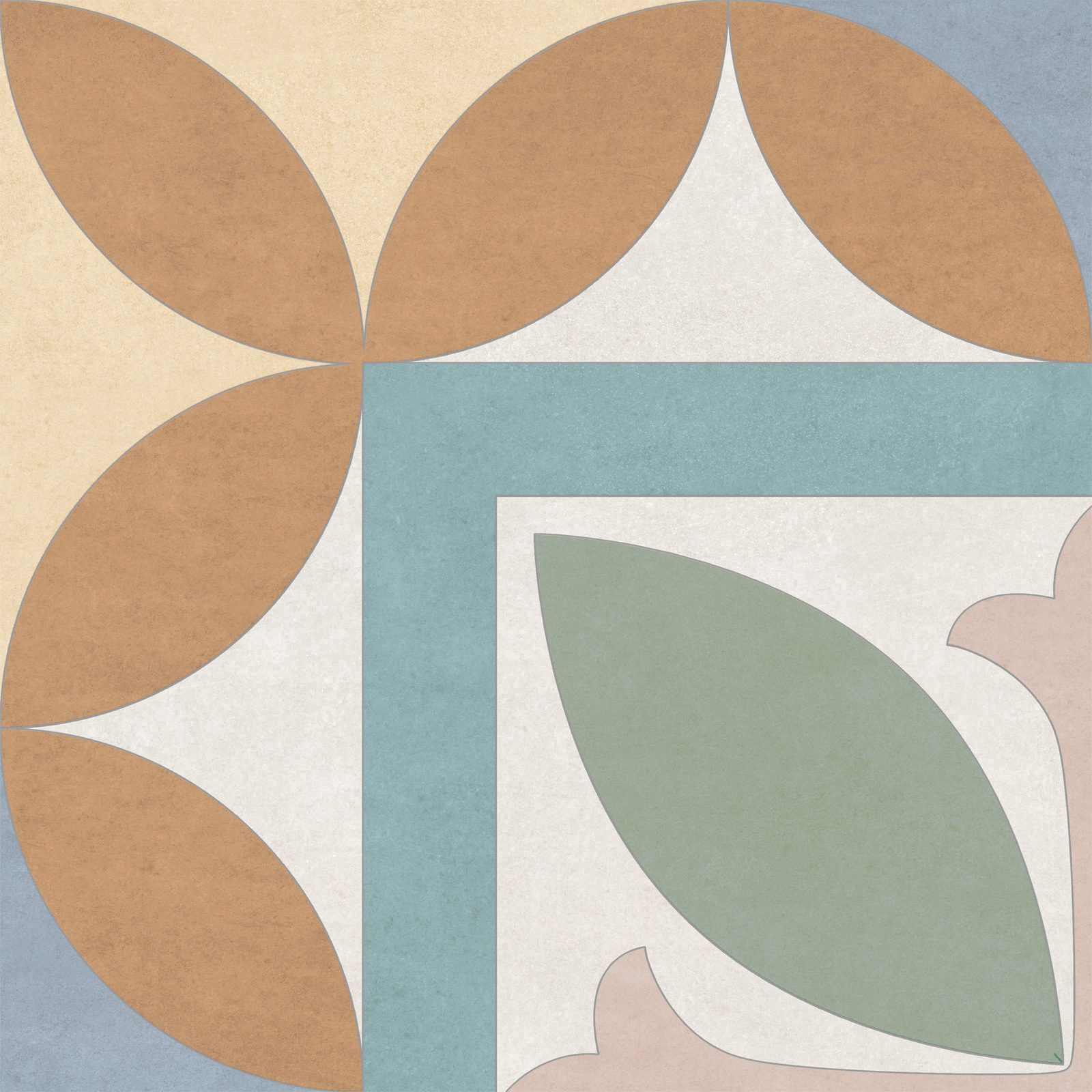 Изображение товара Керамогранит New Trend Design Art 20x20см разноцветный, с эффектом пэчворк