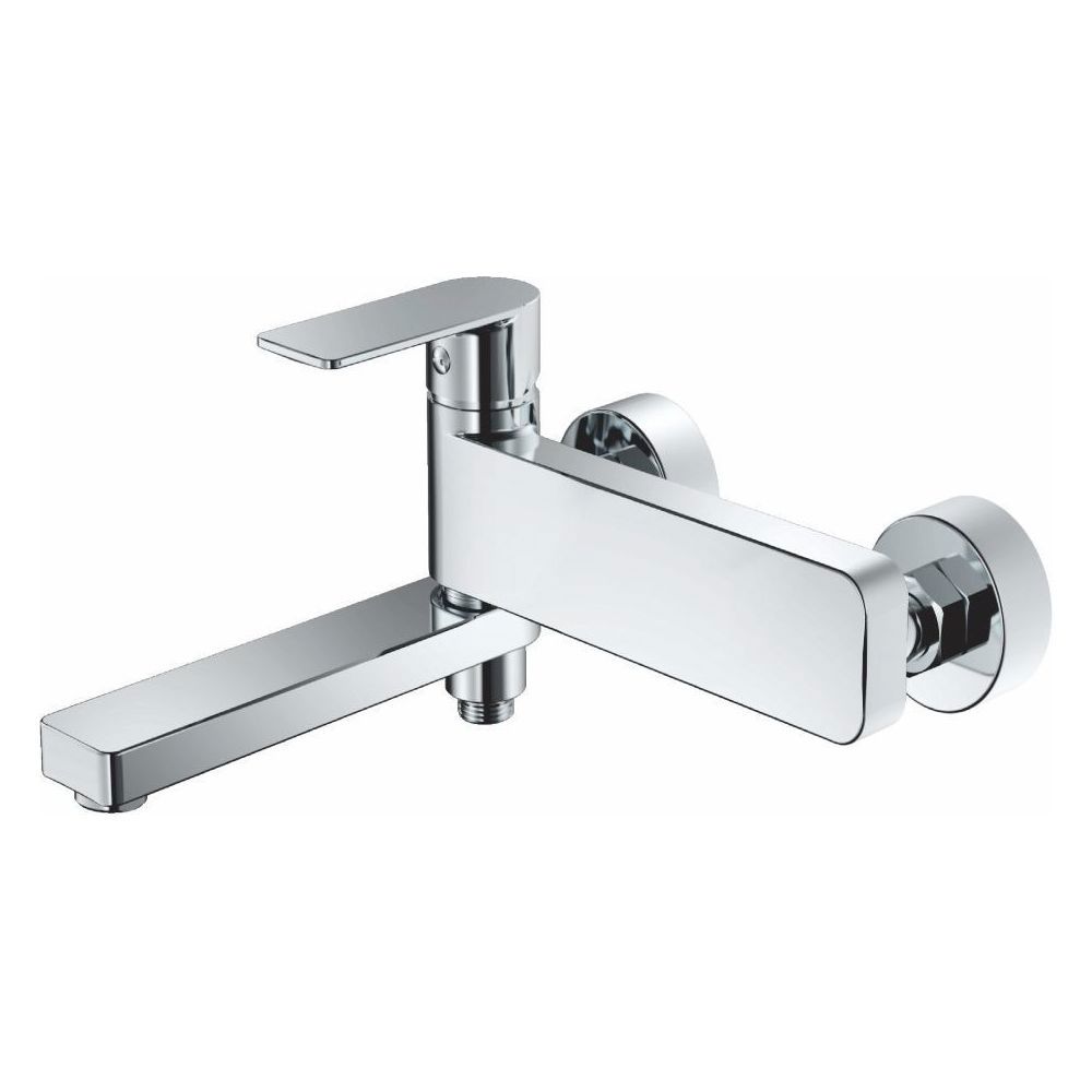 Изображение товара Смеситель для ванны Haiba Hb60617 хром 00302782 однорычажный с душевой лейкой цвет хром глянцевый