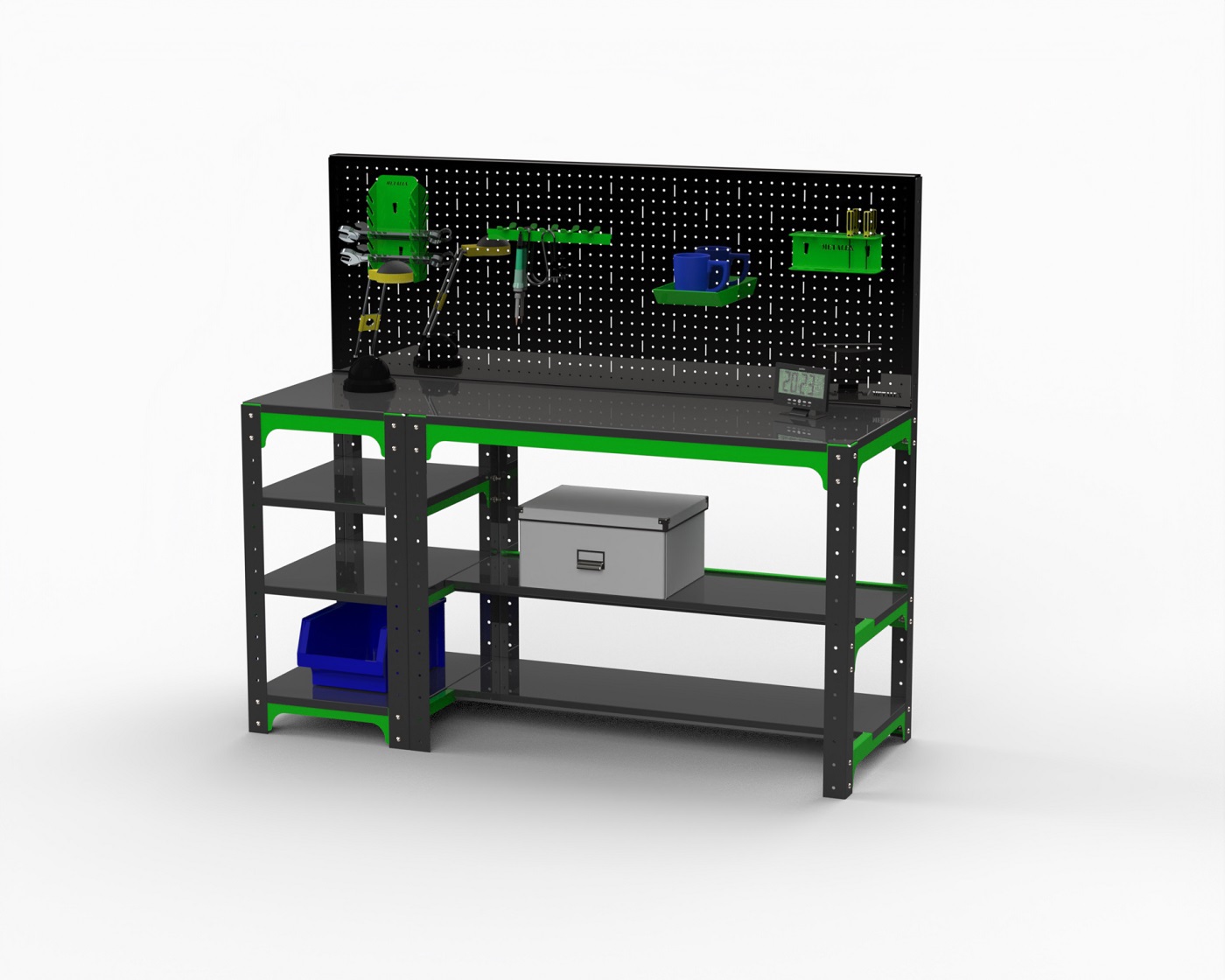 Изображение товара Стол металлический Metalex 201085 слесарный верстак для работы