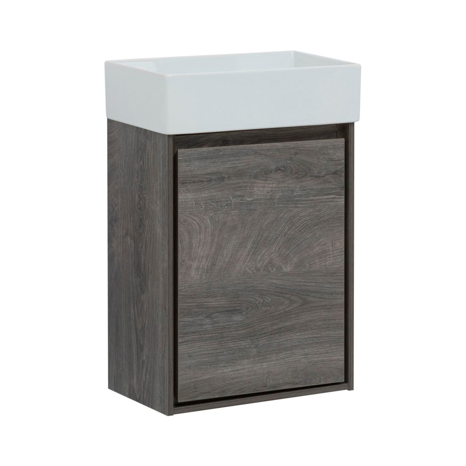 Изображение товара Тумба под раковину напольная Aquanet 00339964 42.4см цвет серый