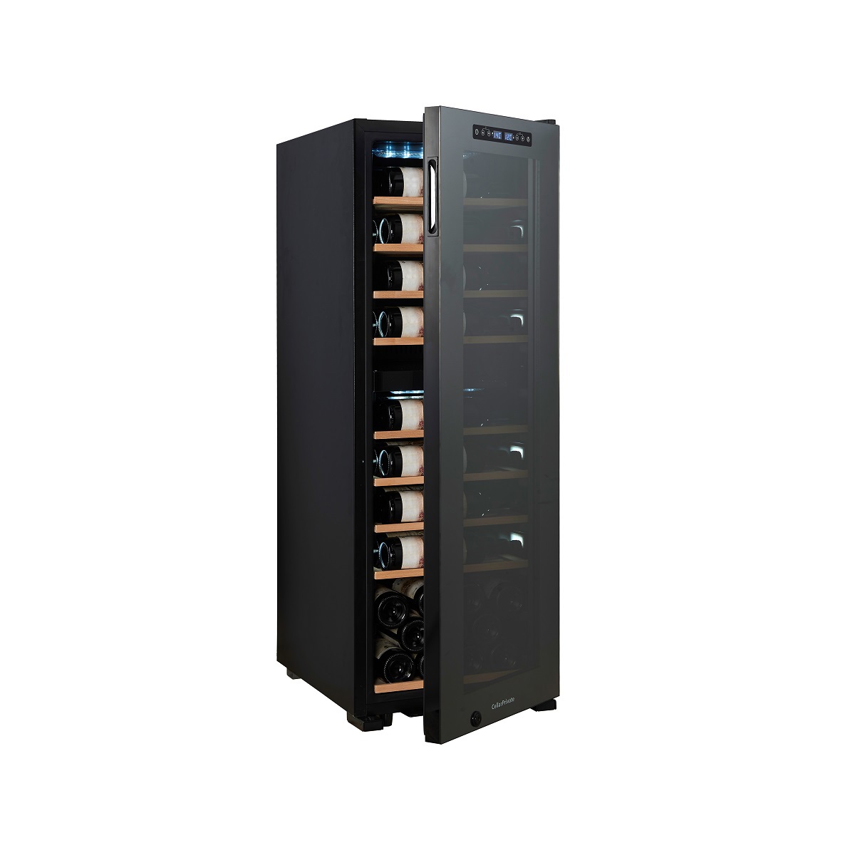 Изображение товара Винный шкаф Cellar private 43х125х61 см 59 бутылок цвет чёрный