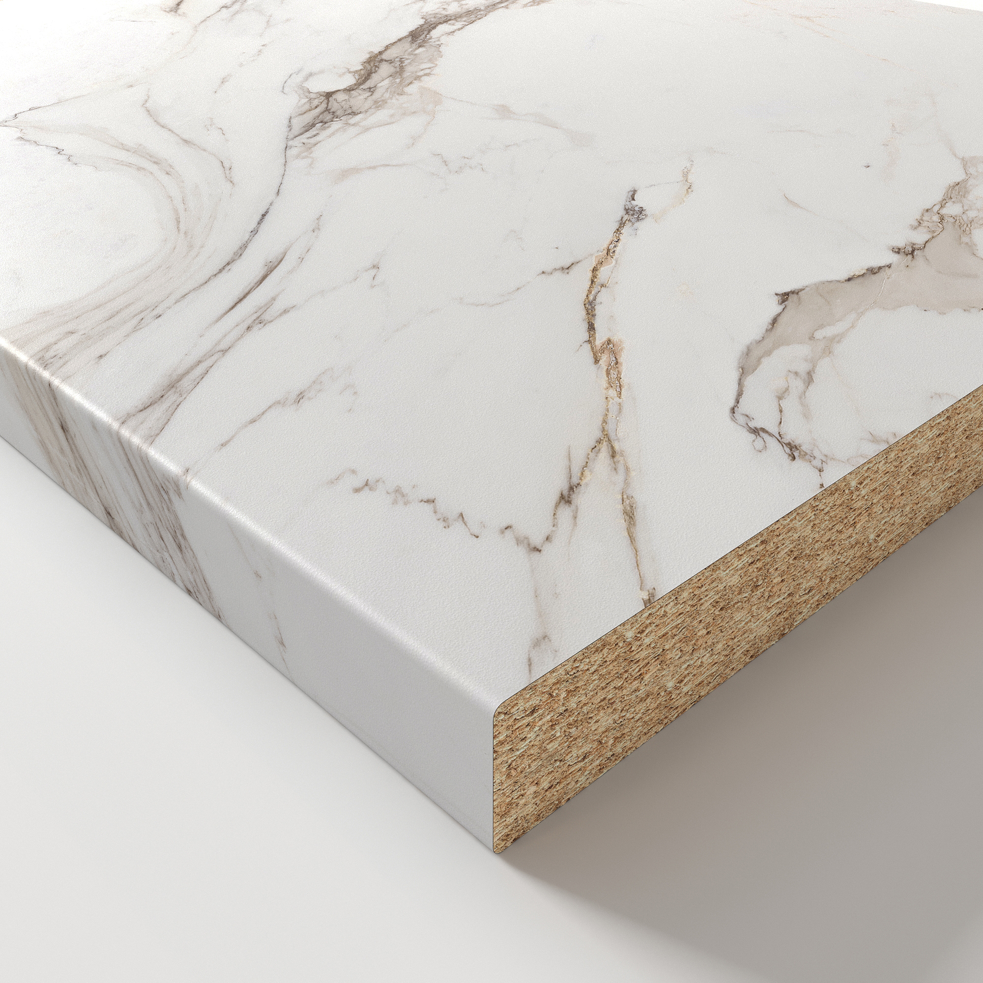 Изображение товара Кухонная столешница Slotex Виареджио 120x60x3.8 см ЛДСП белая