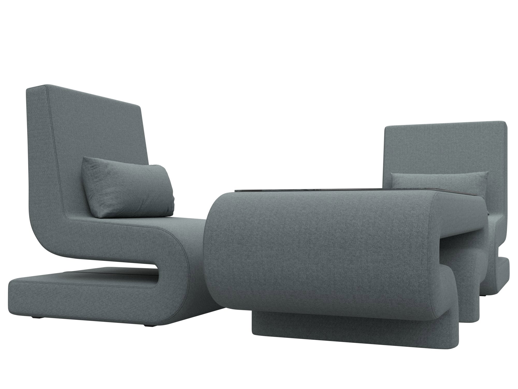 Изображение товара Мебельный комплект Волна-3 Стол и 2 кресла Современный дизайн Россия