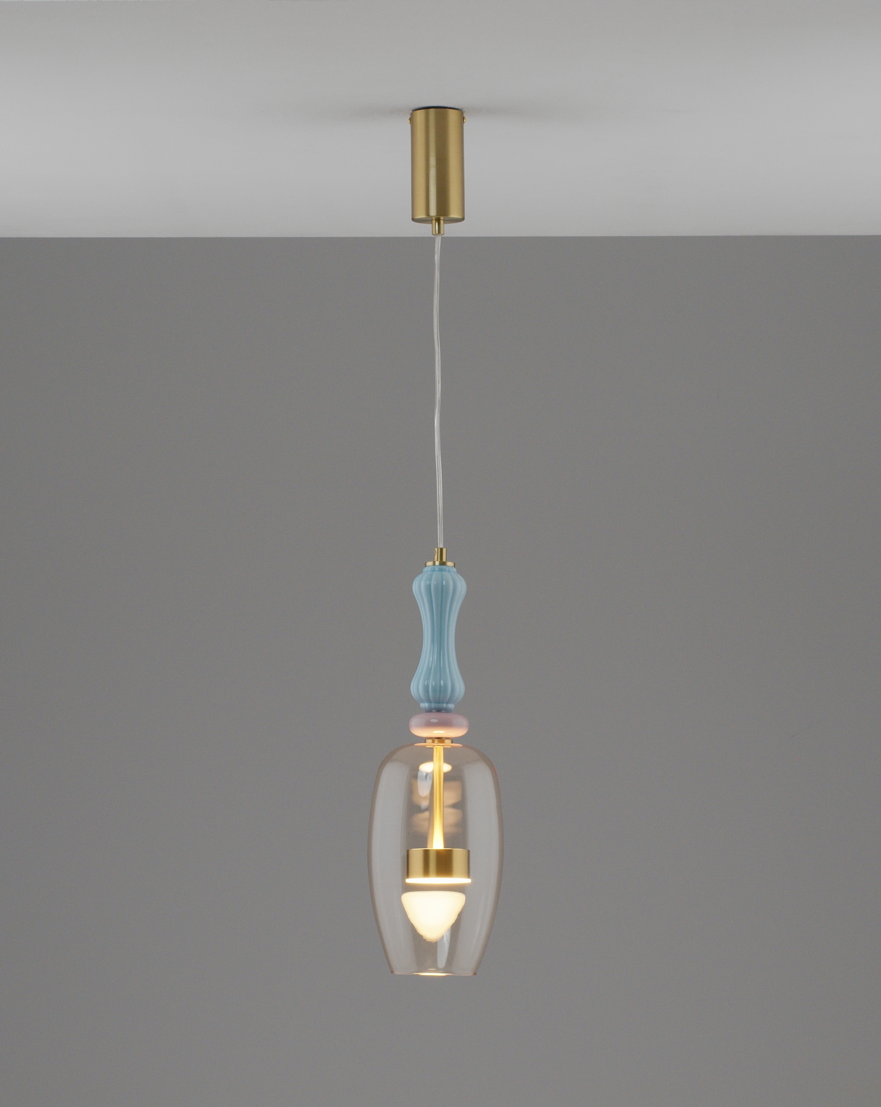 Изображение товара Современный оранжевый подвесной светодиодный светильник Corals 6 м²