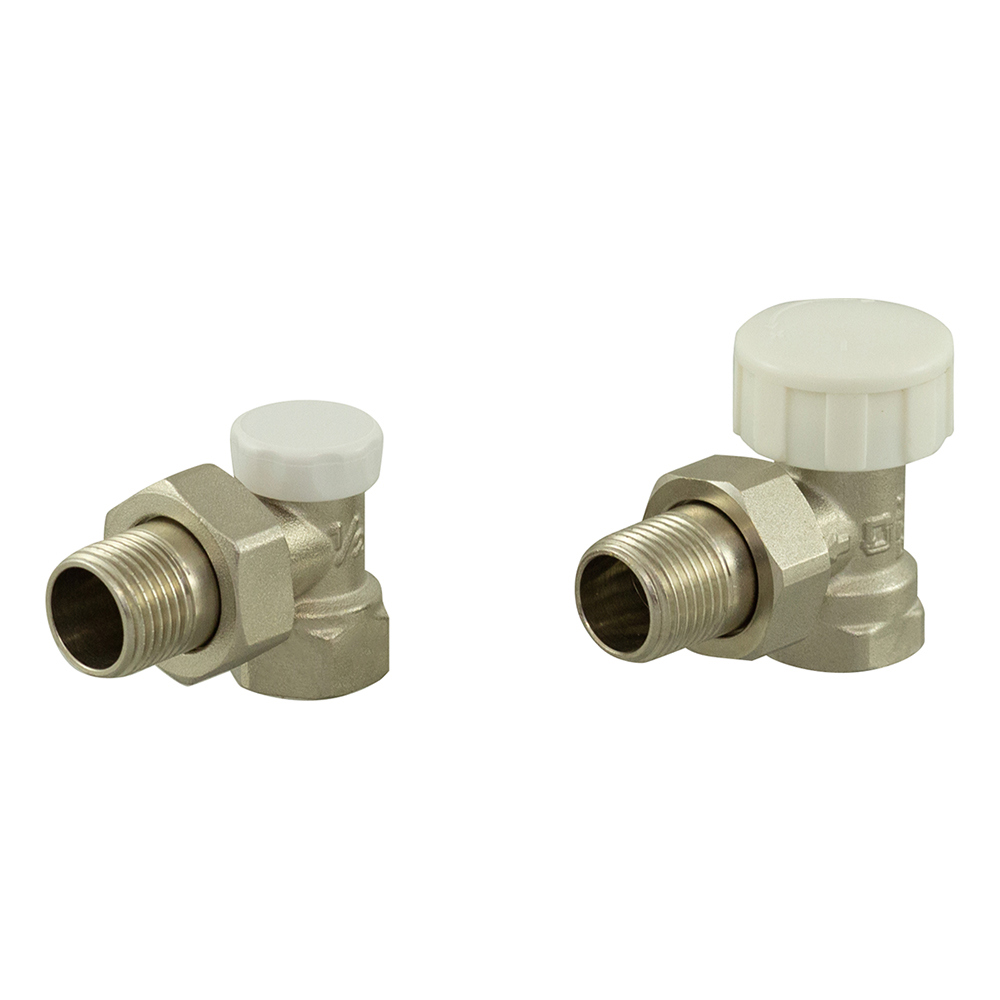 Изображение товара Комплект клапана на радиатор термостатический угловой СТМ Термо 1/2" латунь