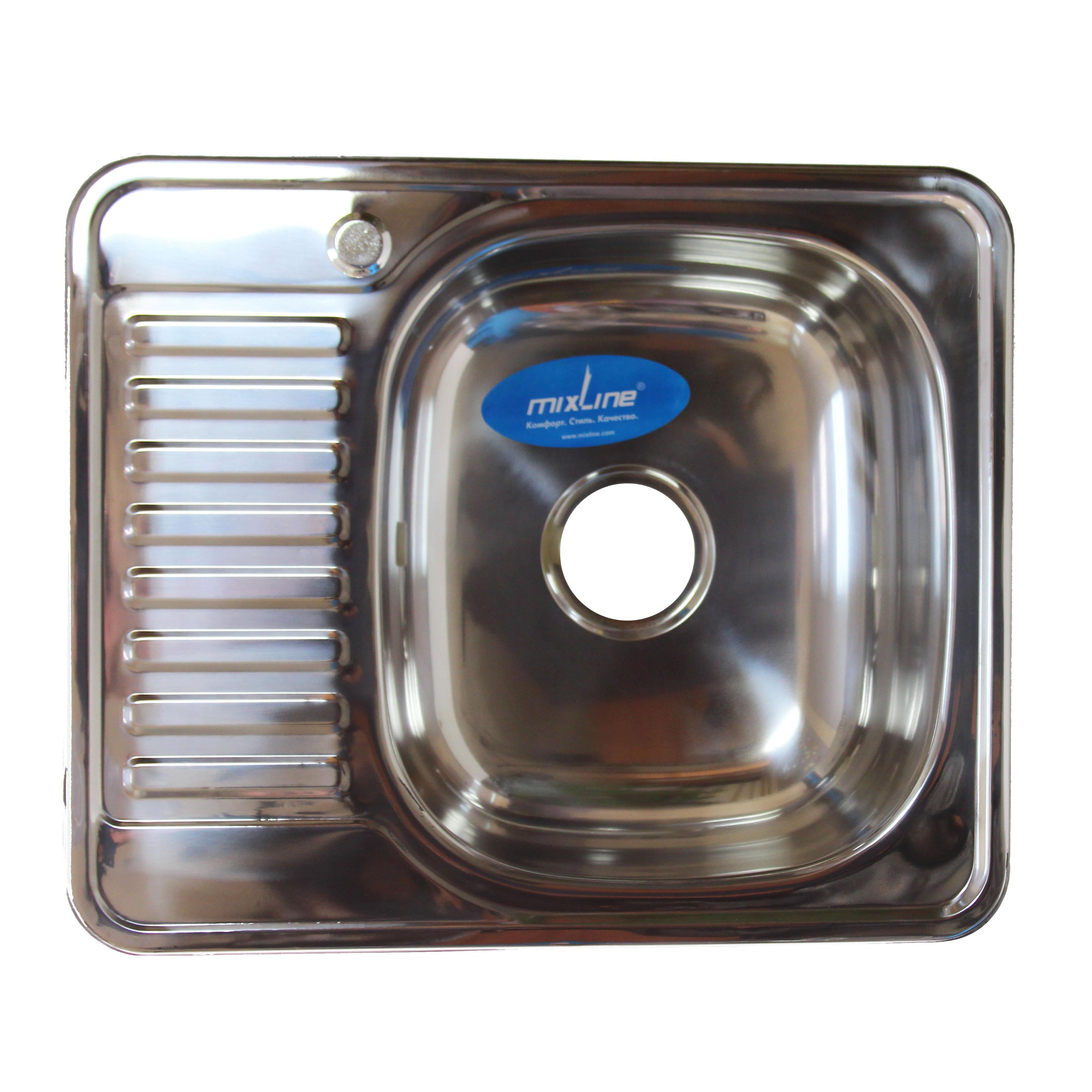 Изображение товара Mixline 529331 врезная мойка нержавеющая сталь 48x58 см