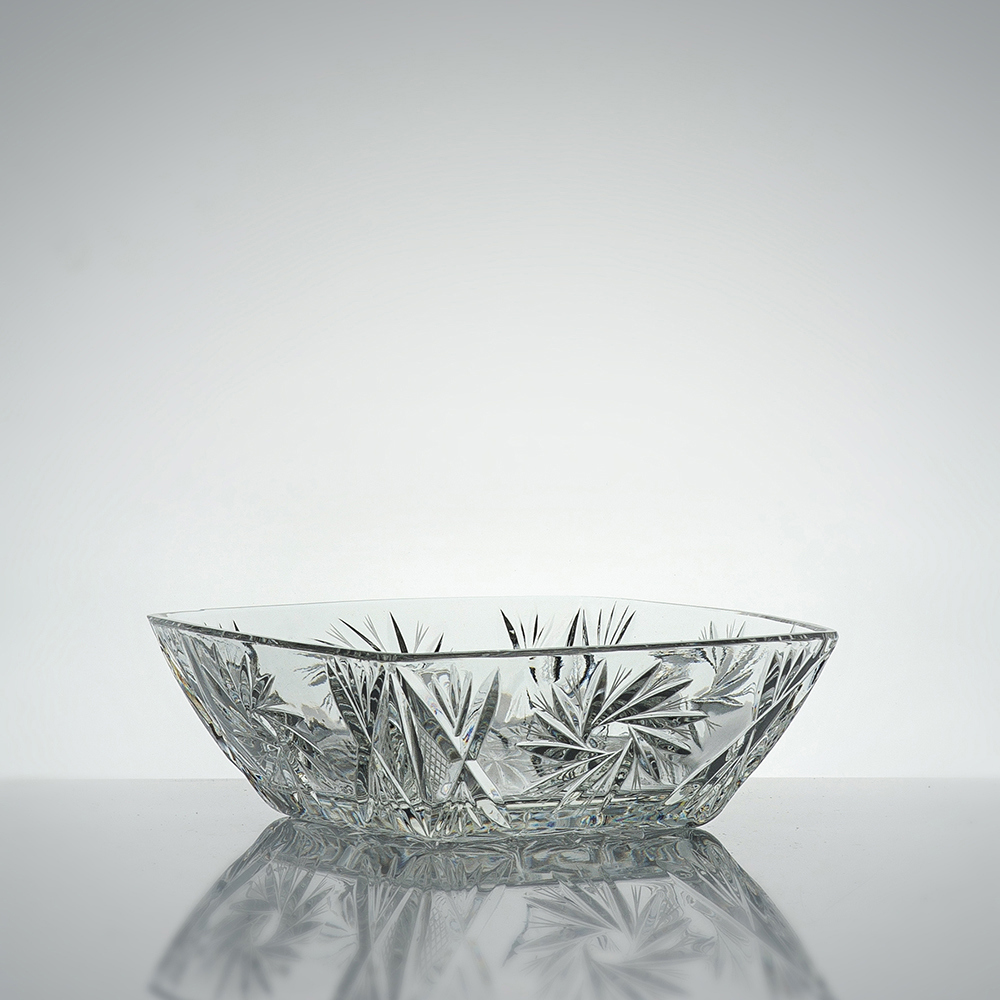 Изображение товара Блюдо сервировочное Неман 10648 из хрусталя квадратное для салатов и сладостей