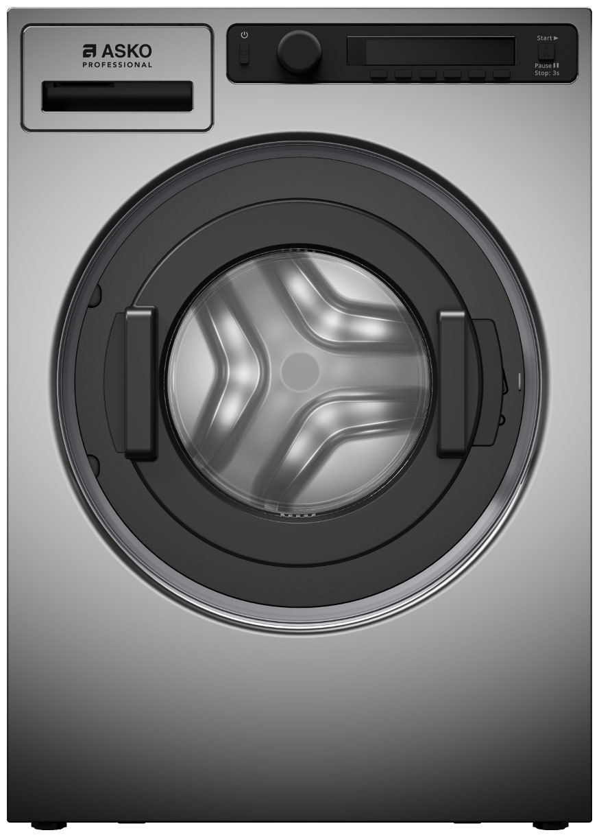 Изображение товара Профессиональная стиральная машина Asko WMC6743VB.T 7 кг титан с программами и дисплеем