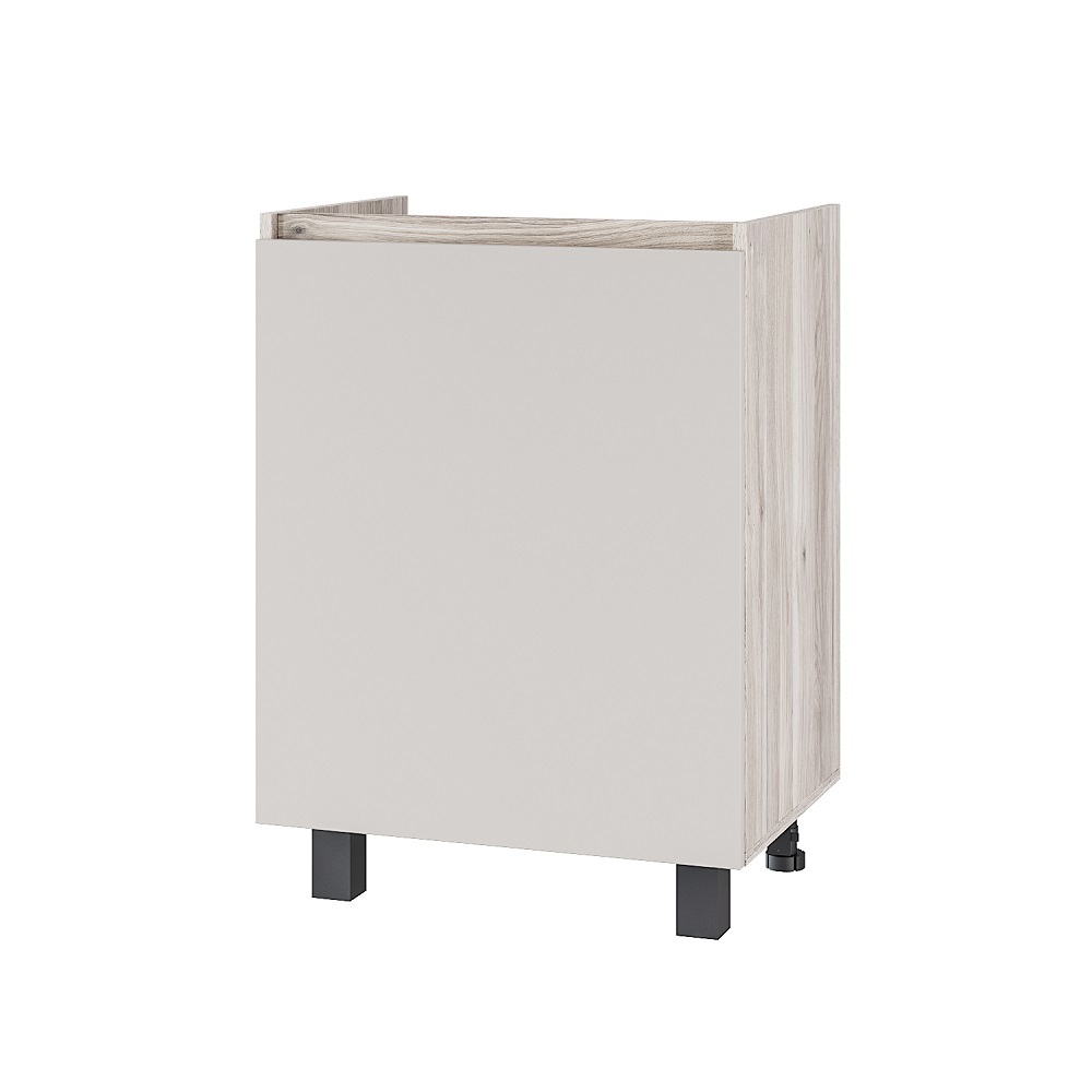 Изображение товара Мебель для кухни Нижний шкаф Bts Берген Лайт 60 см ламинированный дуб смоки и кашемир