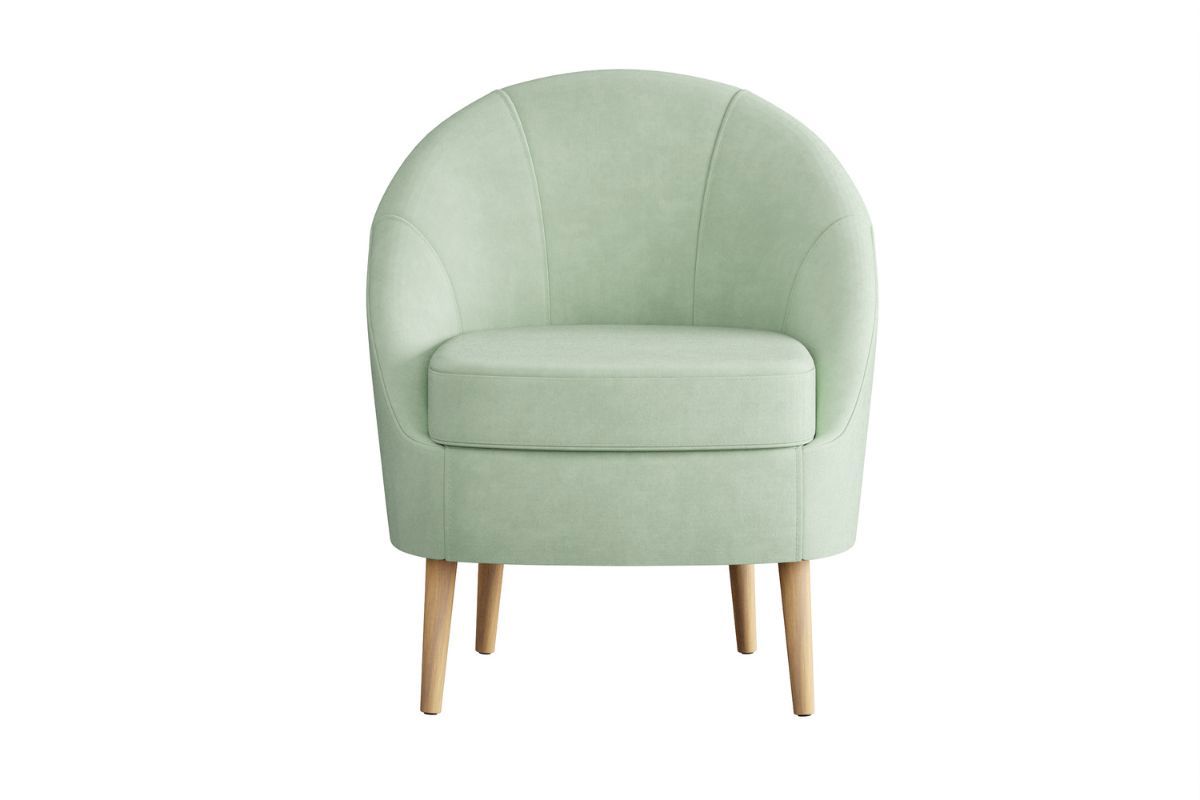 Изображение товара Кресло Silva Como 005 мягкое велюровое мятное оригинальный дизайн